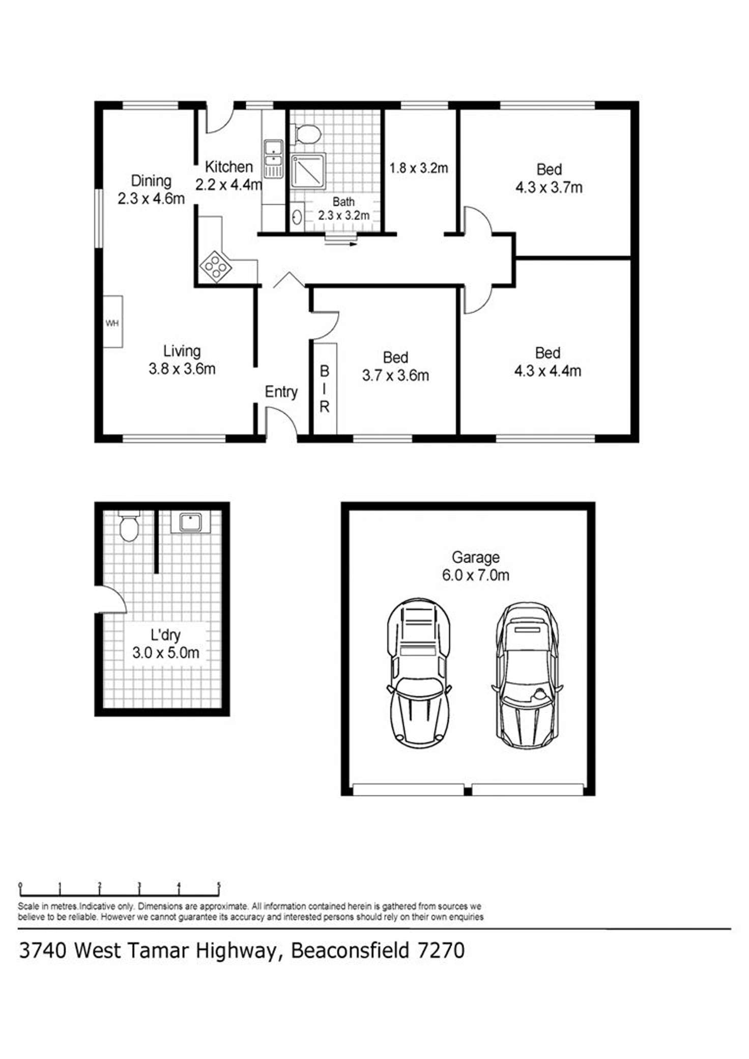 Floorplan of Homely house listing, 3740 West Tamar Hwy, Beaconsfield TAS 7270