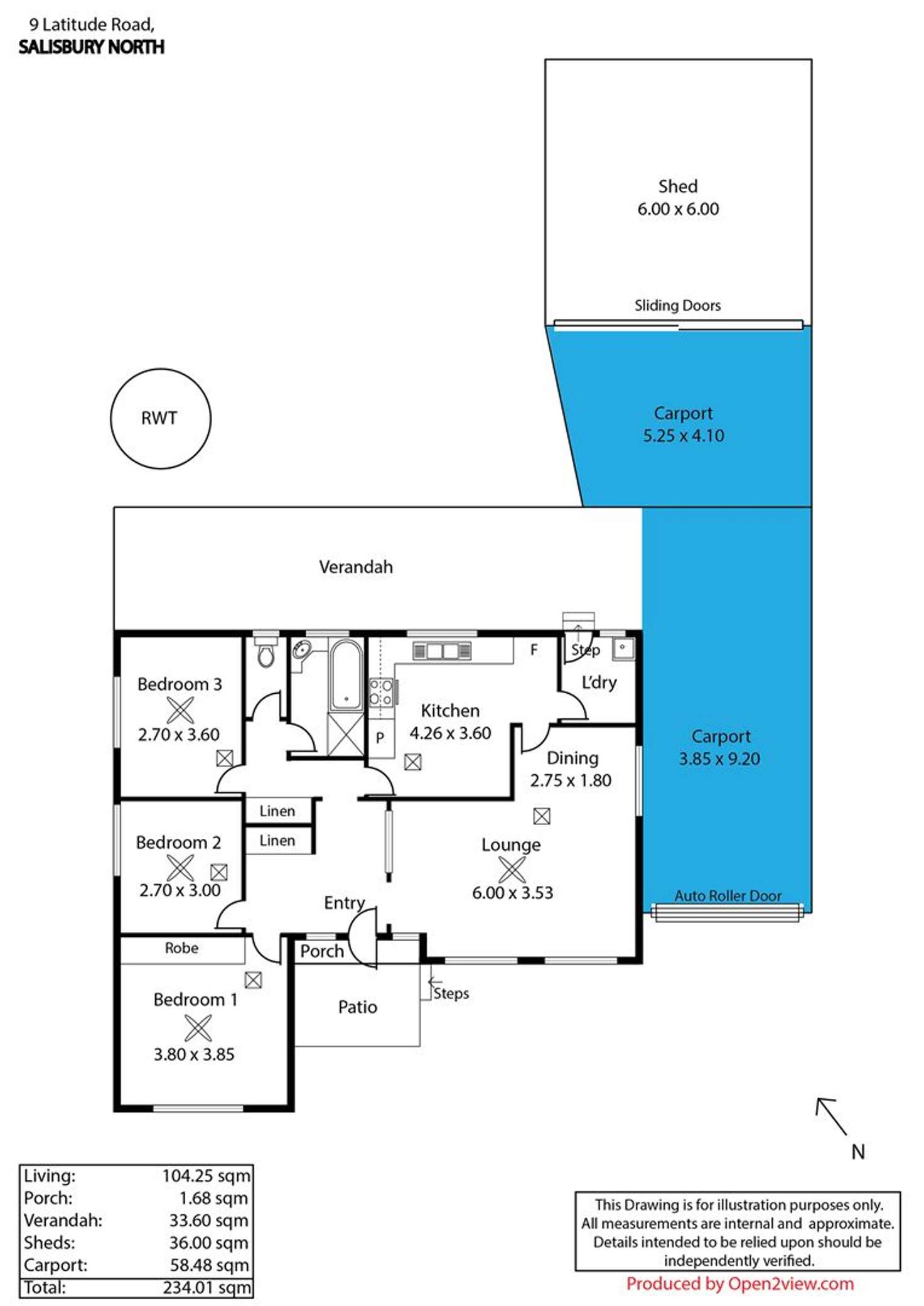Floorplan of Homely house listing, 9 Latitude Road, Salisbury North SA 5108