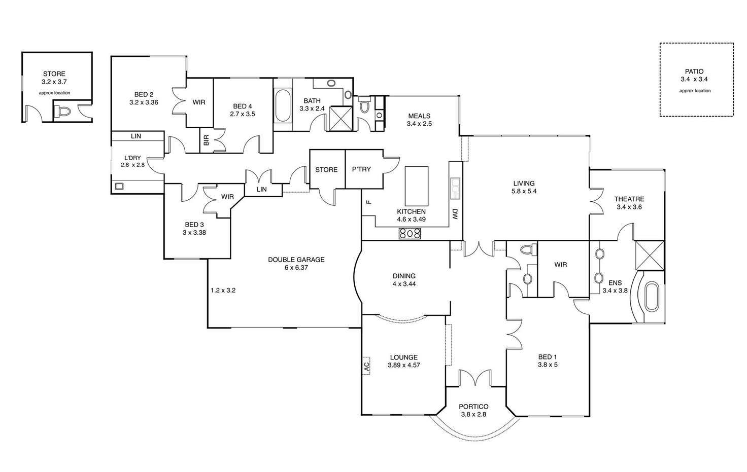 Floorplan of Homely house listing, 11 Peerless Place, Noranda WA 6062