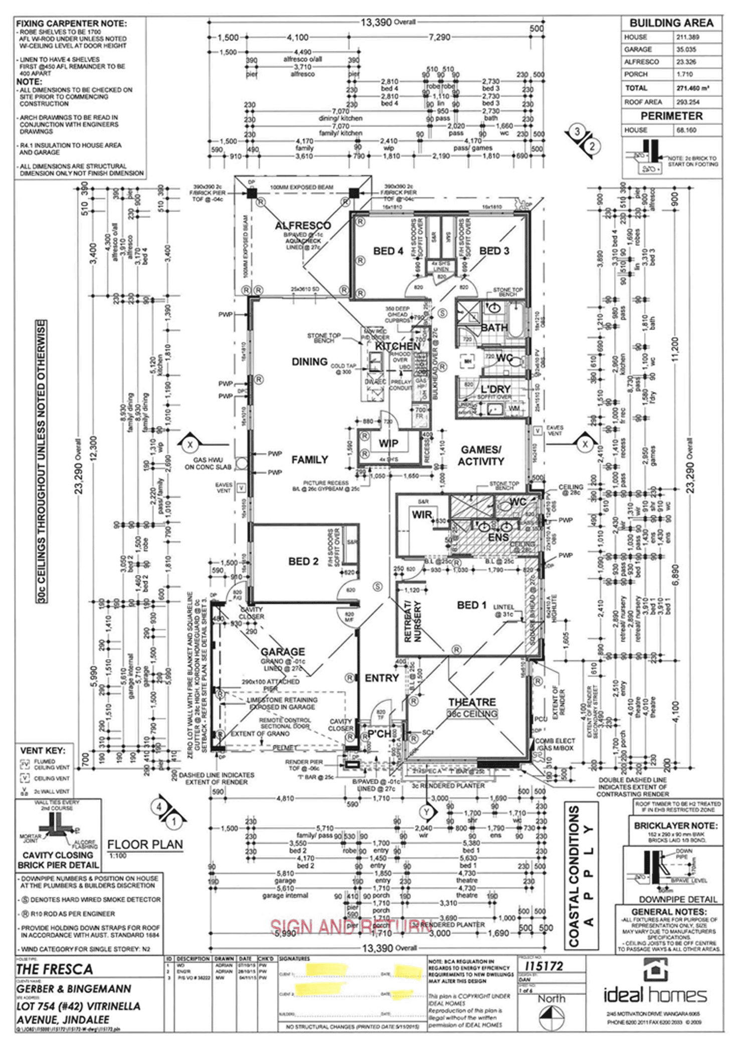 Floorplan of Homely house listing, 42 Vitrinella Avenue, Jindalee WA 6036