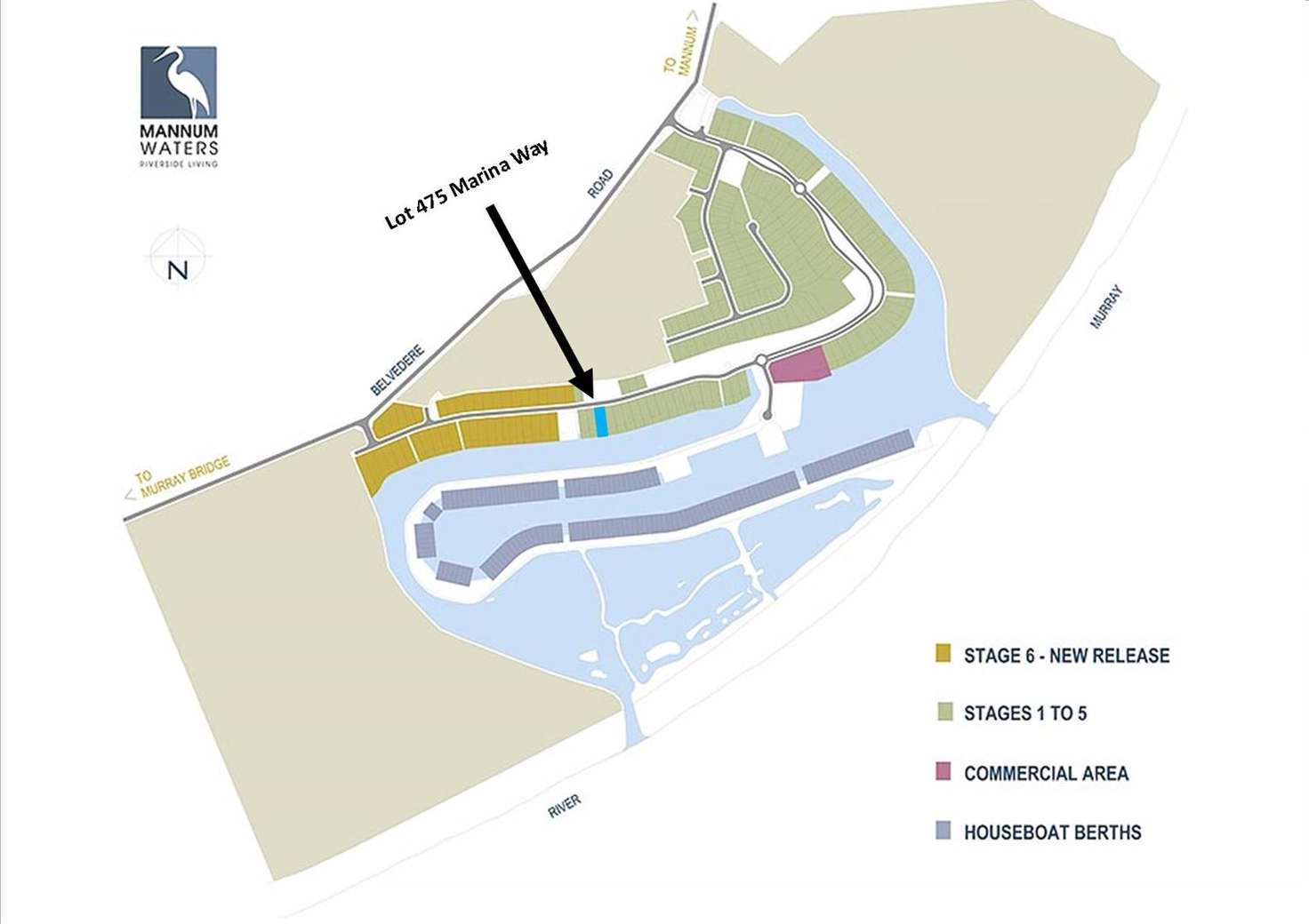 Floorplan of Homely residentialLand listing, Waterfront Lot Marina Way, Mannum SA 5238