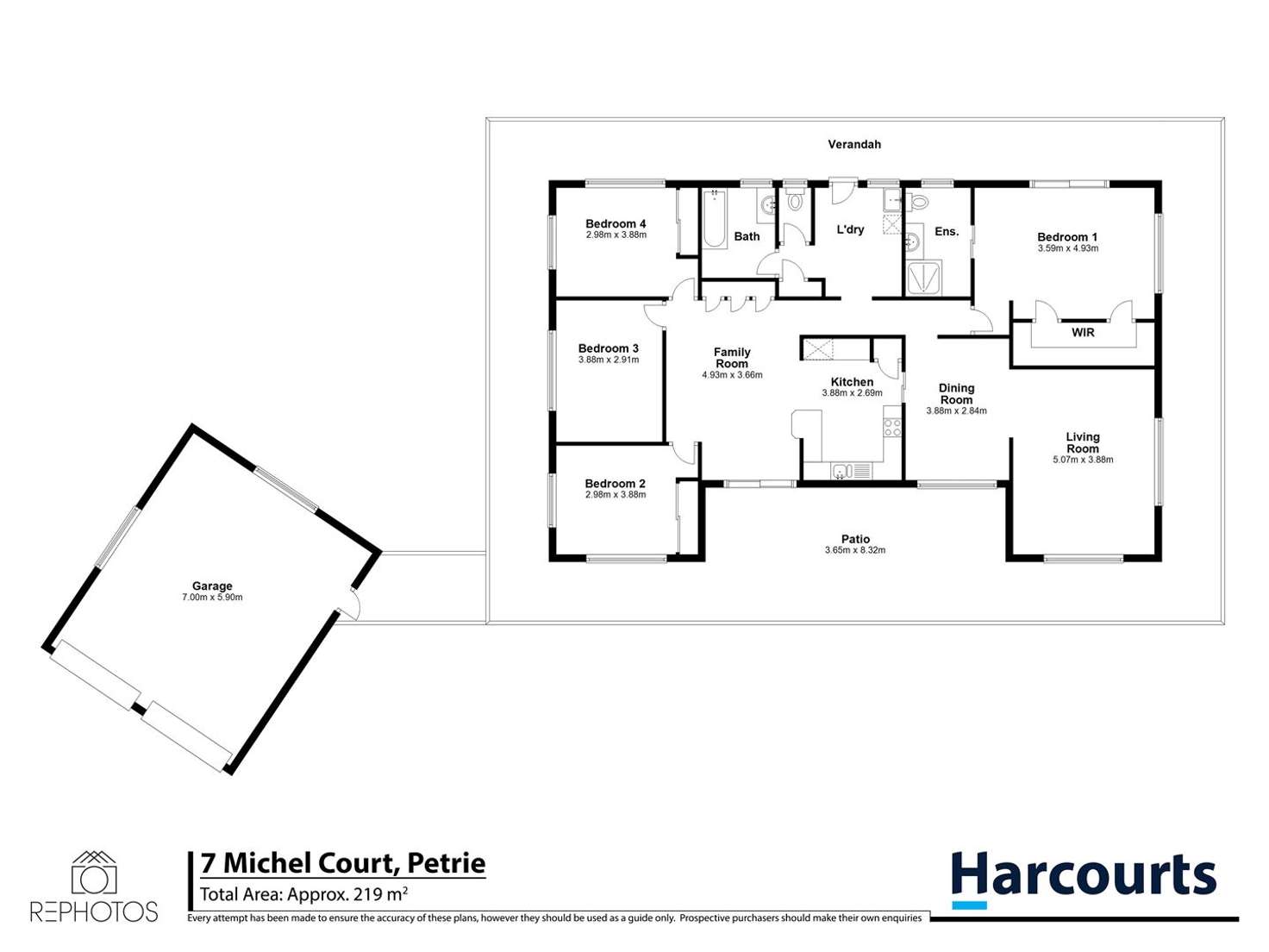 Floorplan of Homely house listing, 7 Michel Ct, Petrie QLD 4502