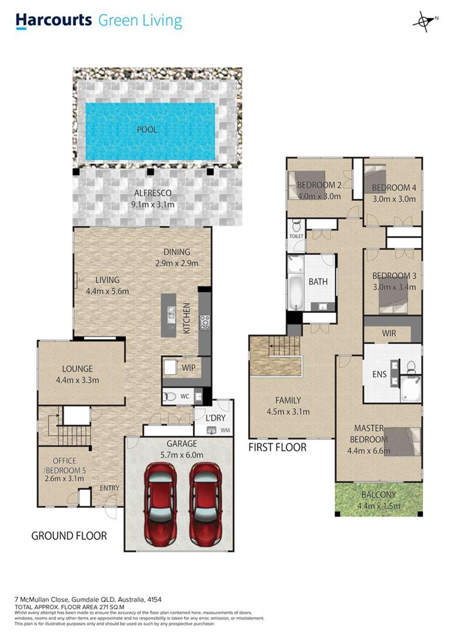 Floorplan of Homely house listing, 7 McMullan Close, Gumdale QLD 4154