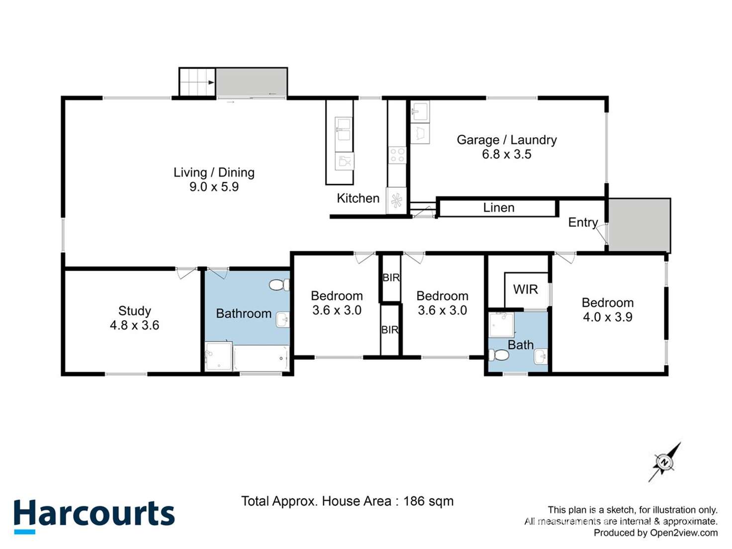 Floorplan of Homely house listing, 352 Redwood Road, Kingston TAS 7050