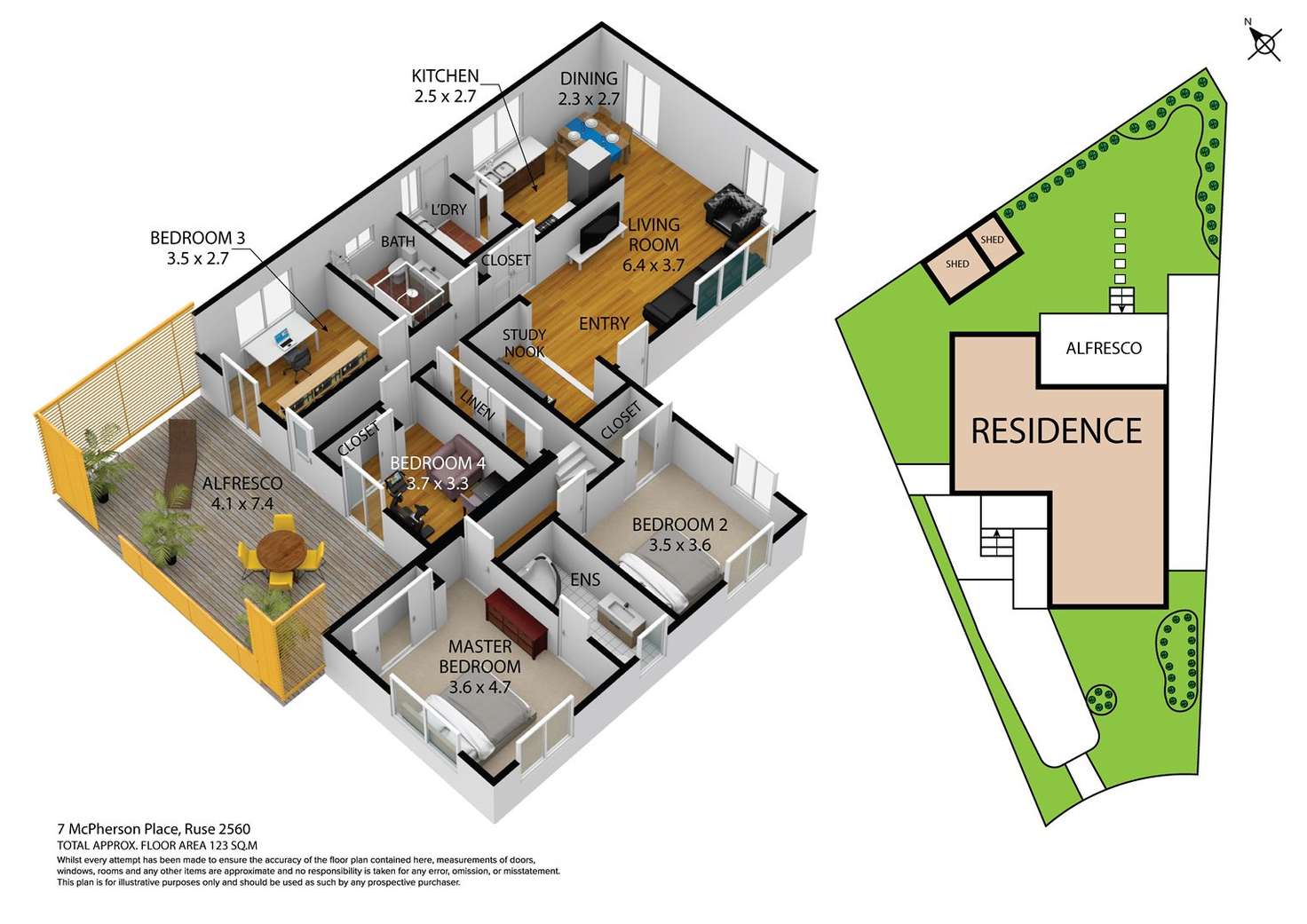 Floorplan of Homely house listing, 7 McPherson Place, Ruse NSW 2560