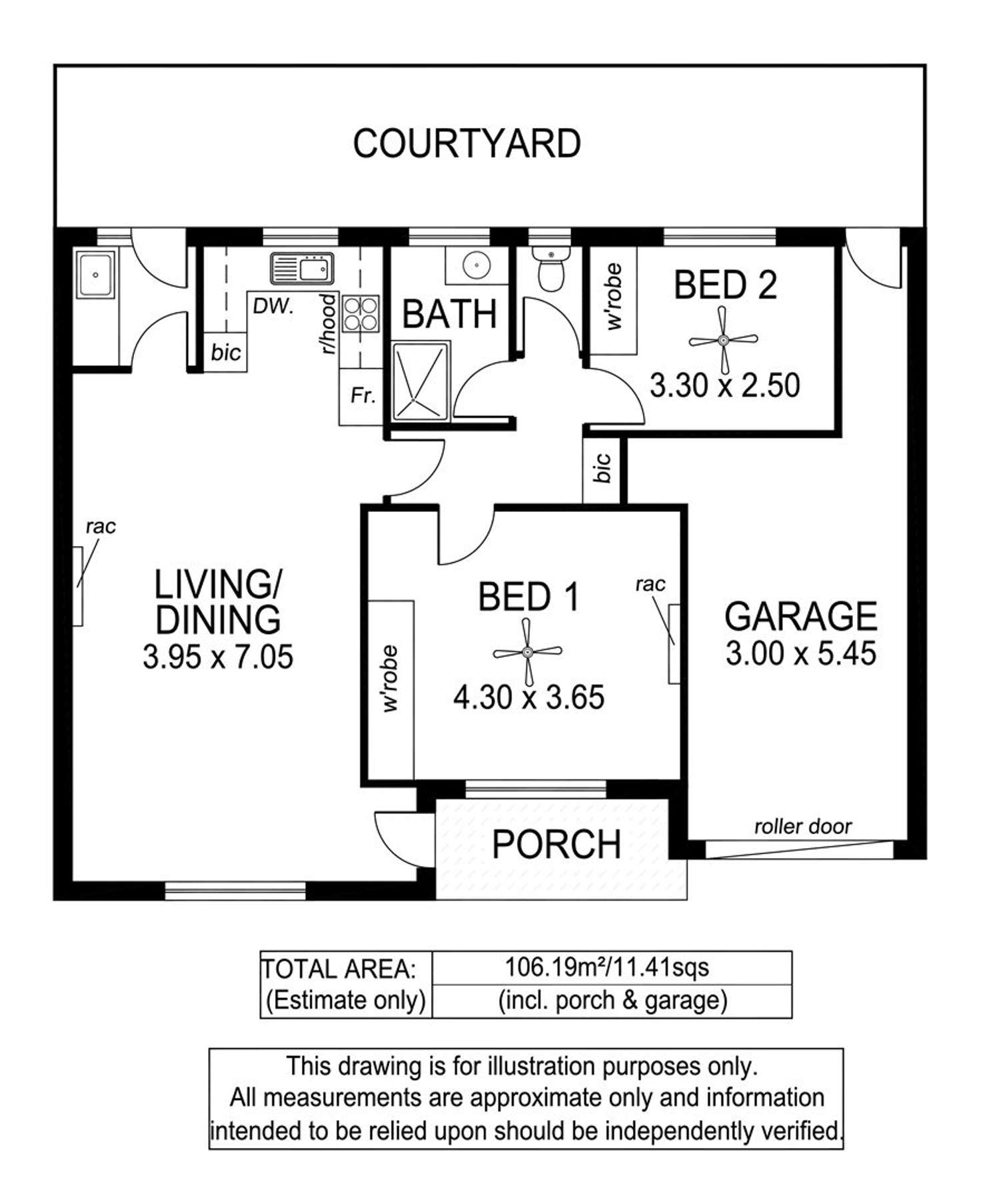 Floorplan of Homely unit listing, 3/15 Marlborough Street, Brighton SA 5048
