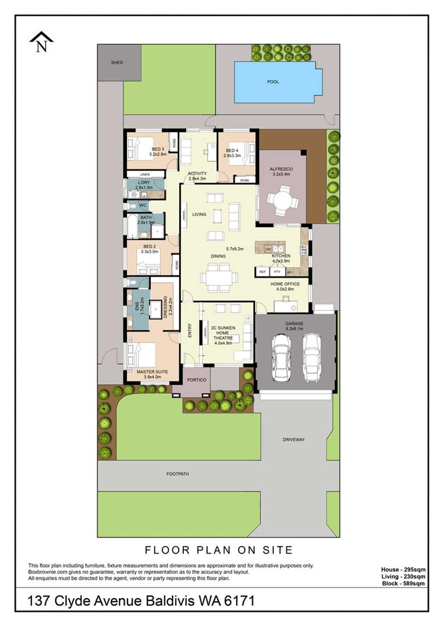 Floorplan of Homely house listing, 137 Clyde Ave, Baldivis WA 6171
