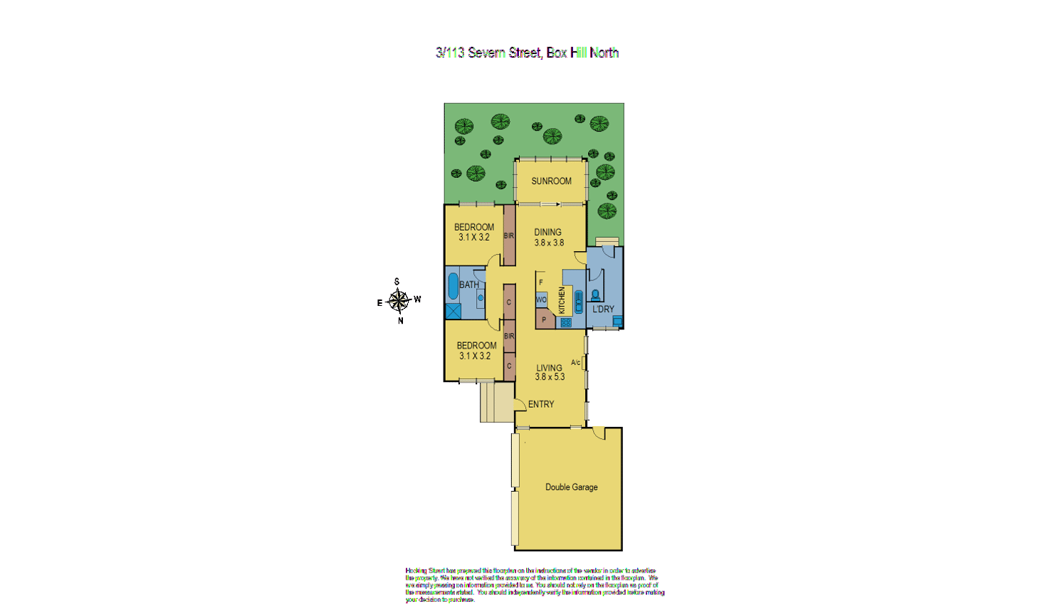 Floorplan of Homely unit listing, 3/113 Severn Street, Box Hill North VIC 3129