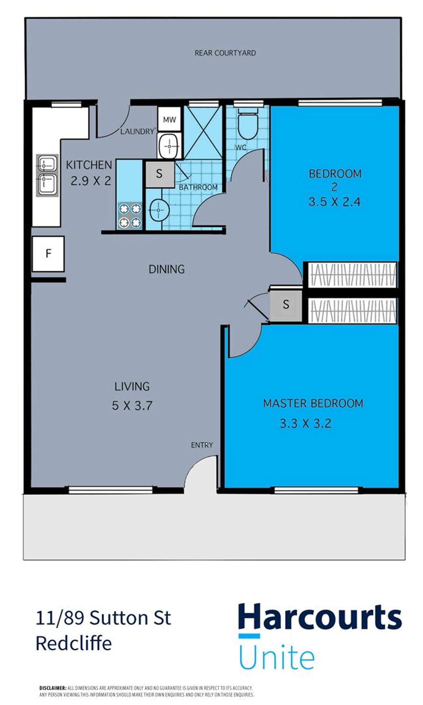 Floorplan of Homely unit listing, 11/89 Sutton Street, Redcliffe QLD 4020