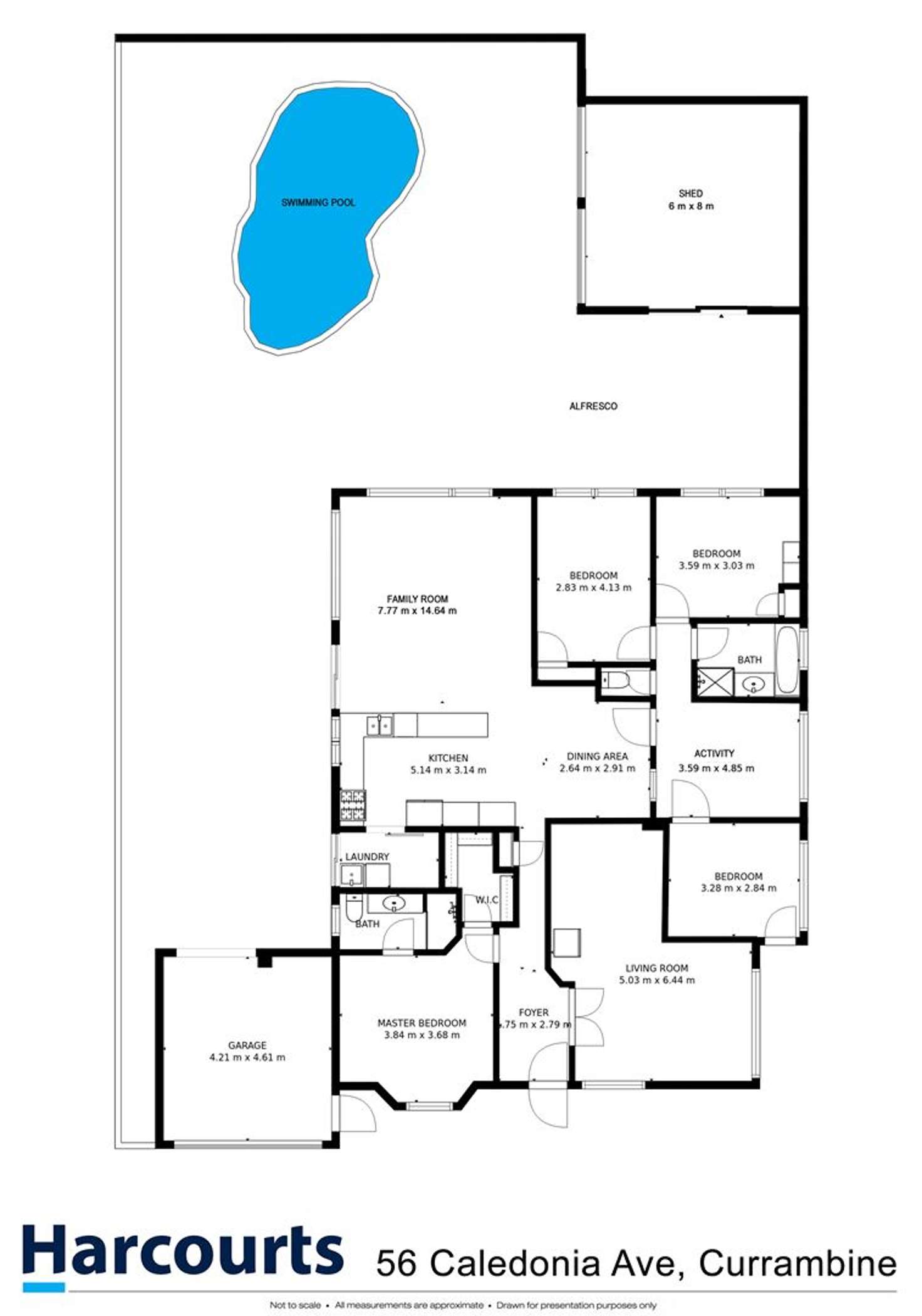 Floorplan of Homely house listing, 56 Caledonia Avenue, Currambine WA 6028