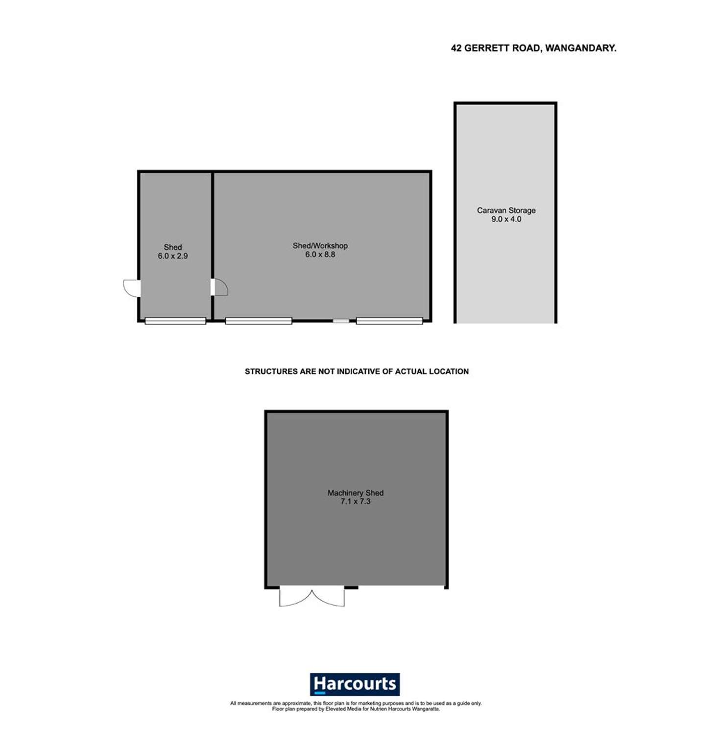 Floorplan of Homely house listing, 42 Gerrett Road, Wangandary VIC 3678