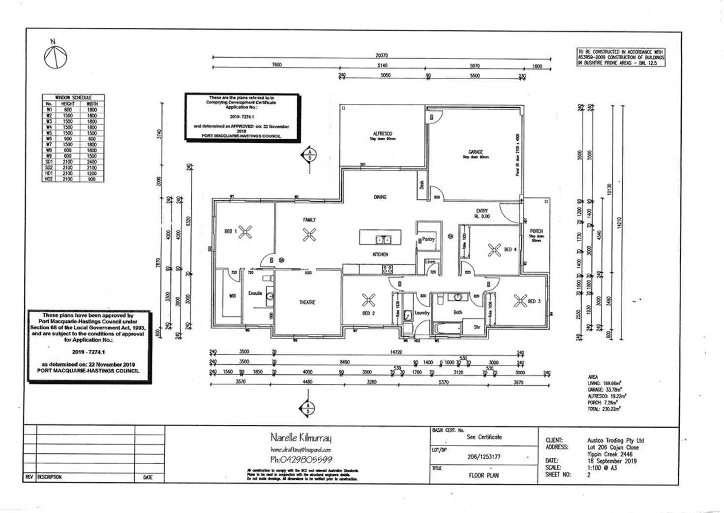 Floorplan of Homely house listing, 4 Cajun Close, Wauchope NSW 2446