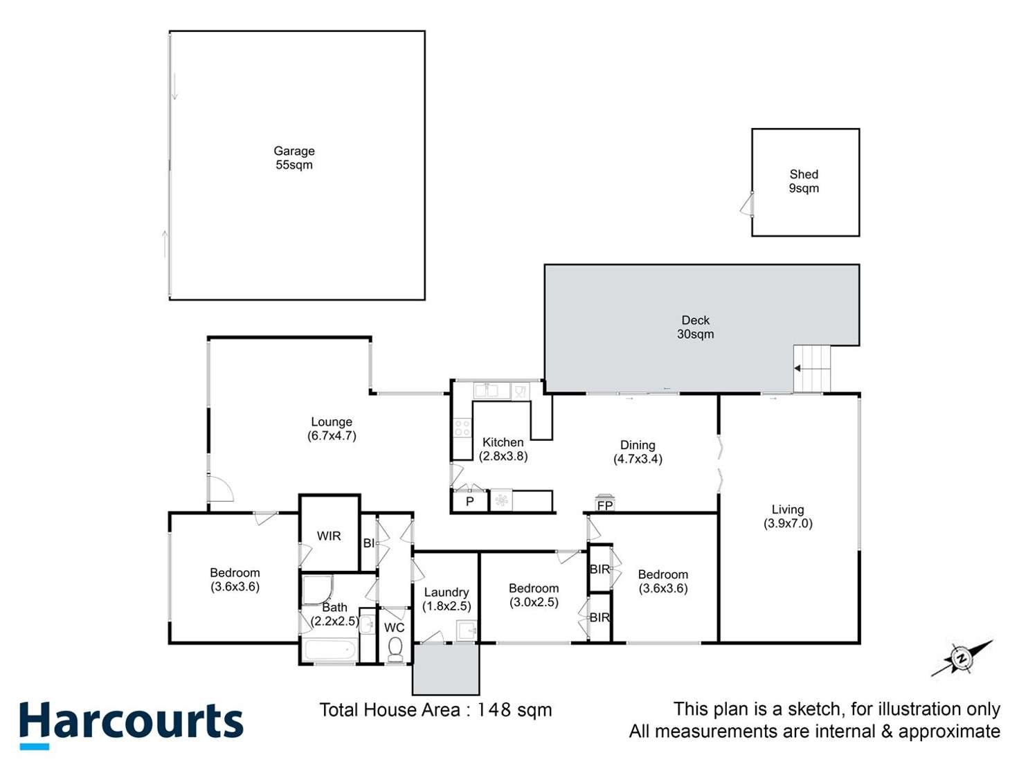 Floorplan of Homely house listing, 9 Jasmin Court, Howrah TAS 7018