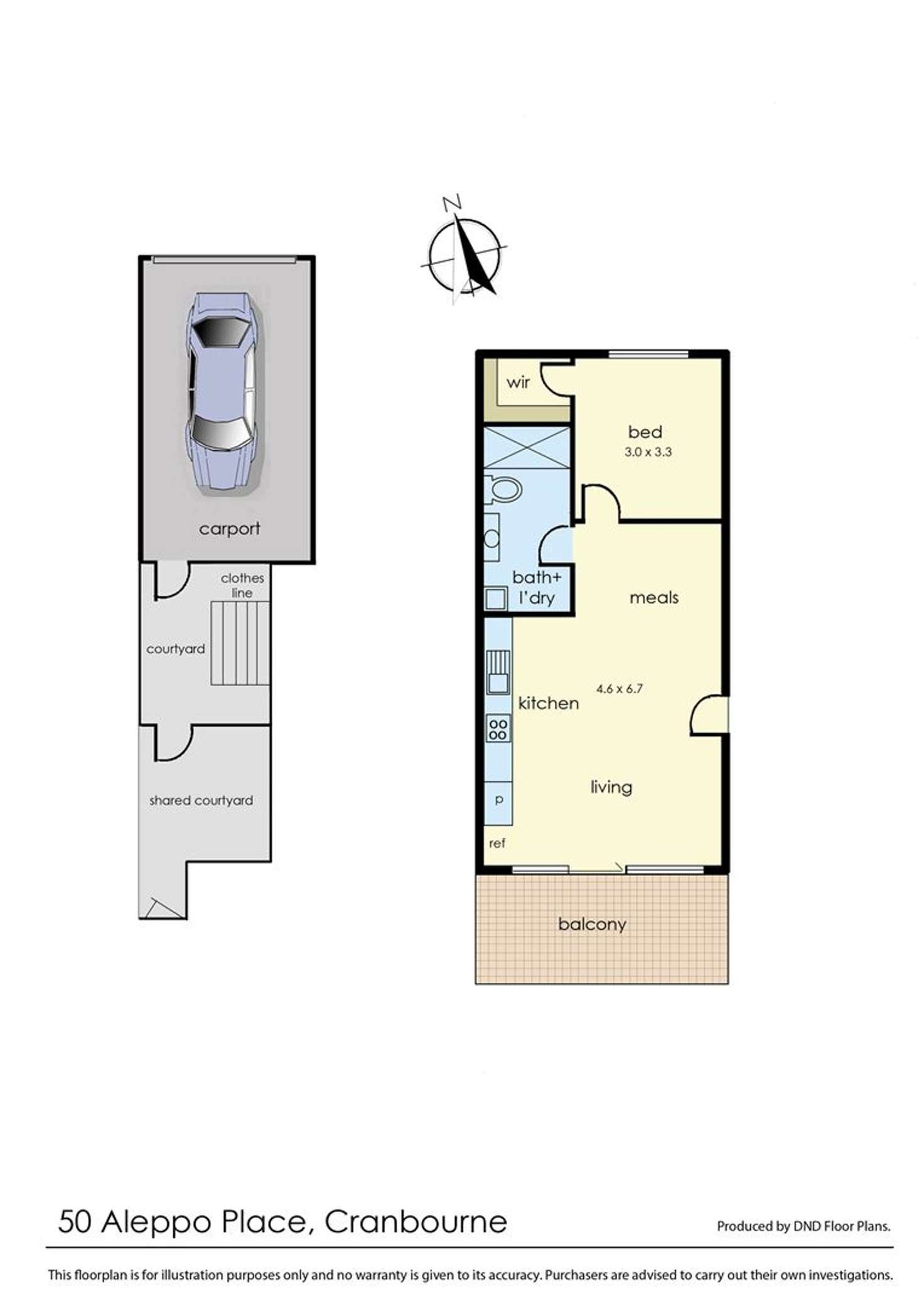 Floorplan of Homely apartment listing, 50 Aleppo Place, Cranbourne VIC 3977