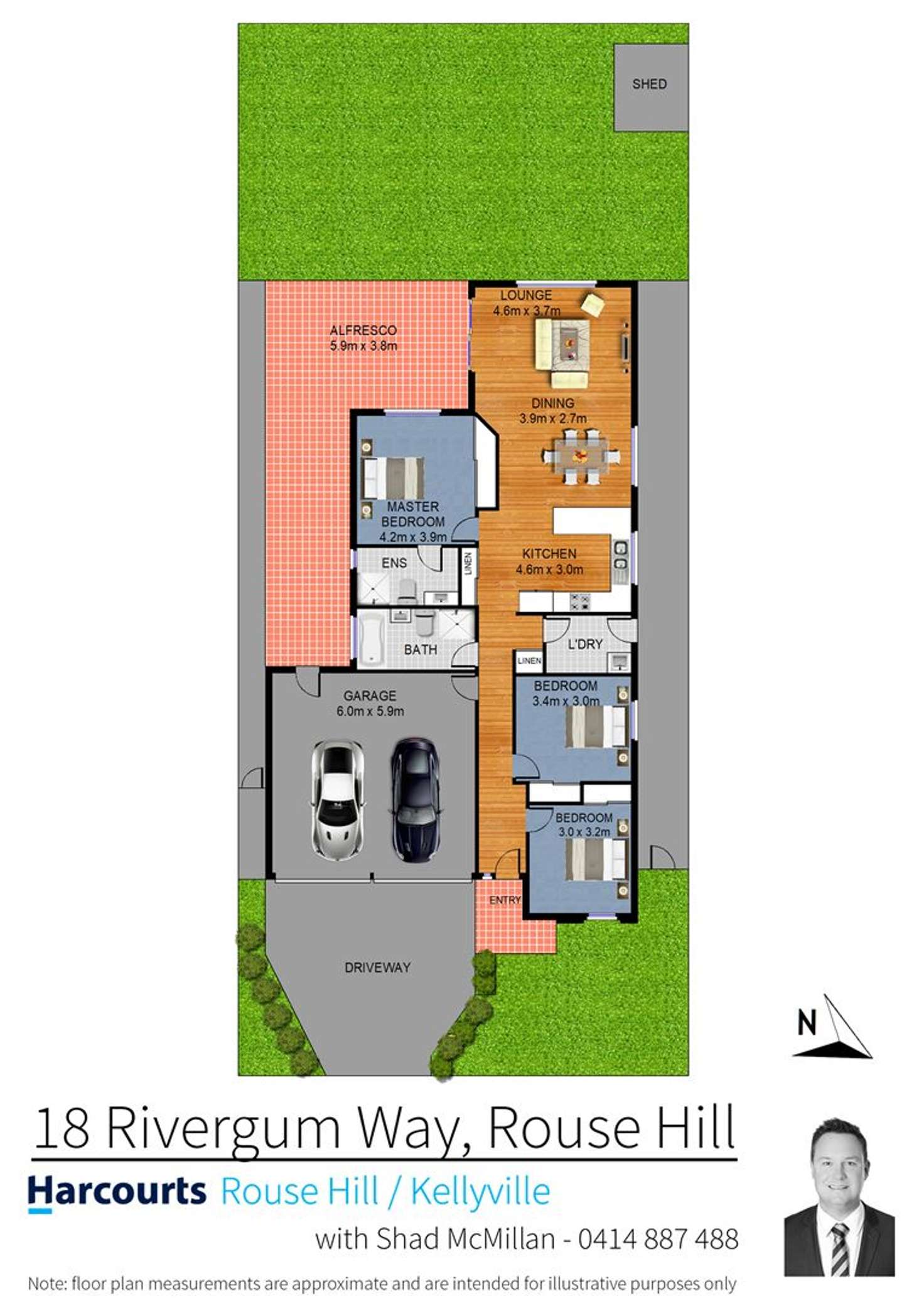 Floorplan of Homely house listing, 18 Rivergum Way, Rouse Hill NSW 2155