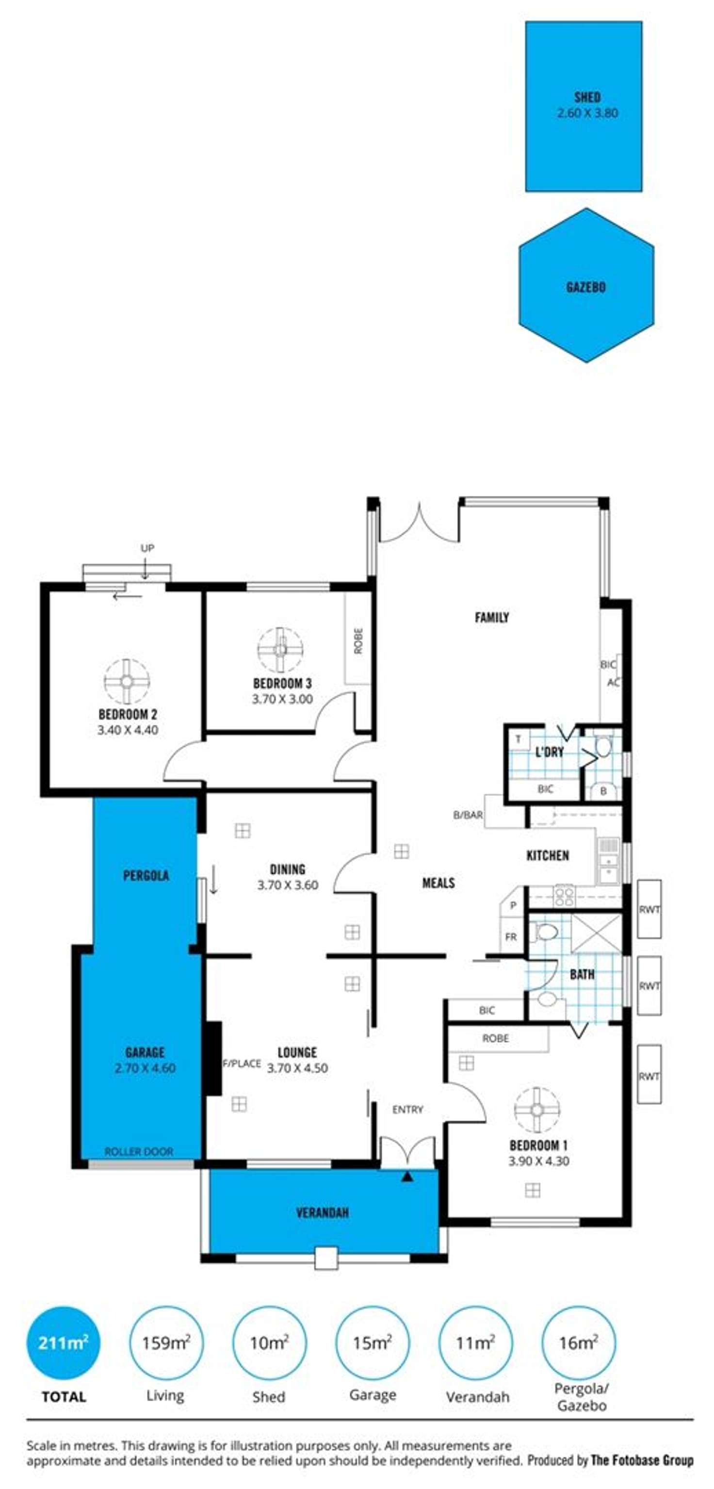 Floorplan of Homely house listing, 50 Kyeema Avenue, Cumberland Park SA 5041