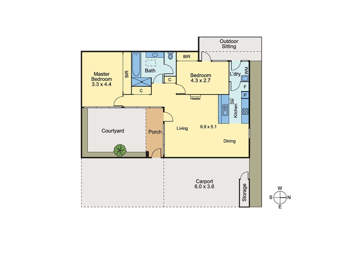 Floorplan of Homely unit listing, 3/21 Watts Street, Box Hill VIC 3128