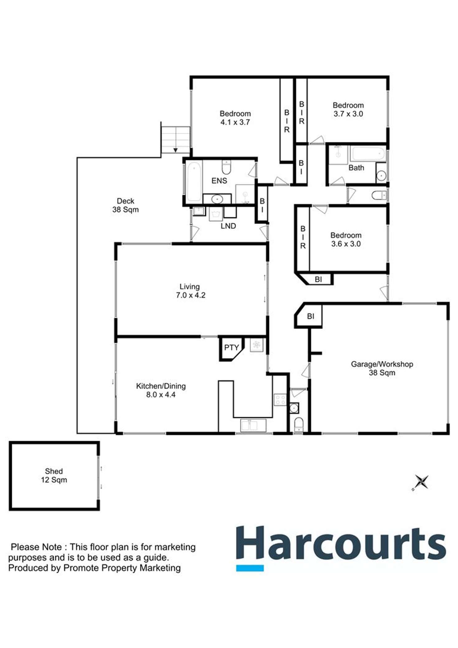 Floorplan of Homely house listing, 8 Parramore Street, Rosetta TAS 7010