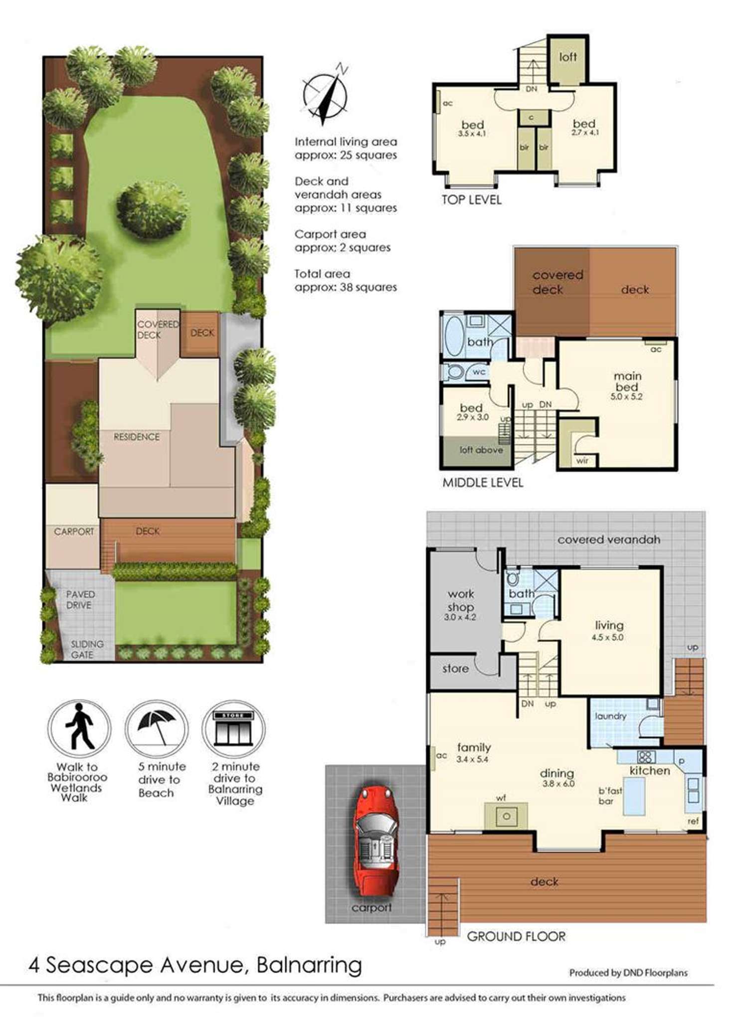 Floorplan of Homely house listing, 4 Seascape Avenue, Balnarring VIC 3926