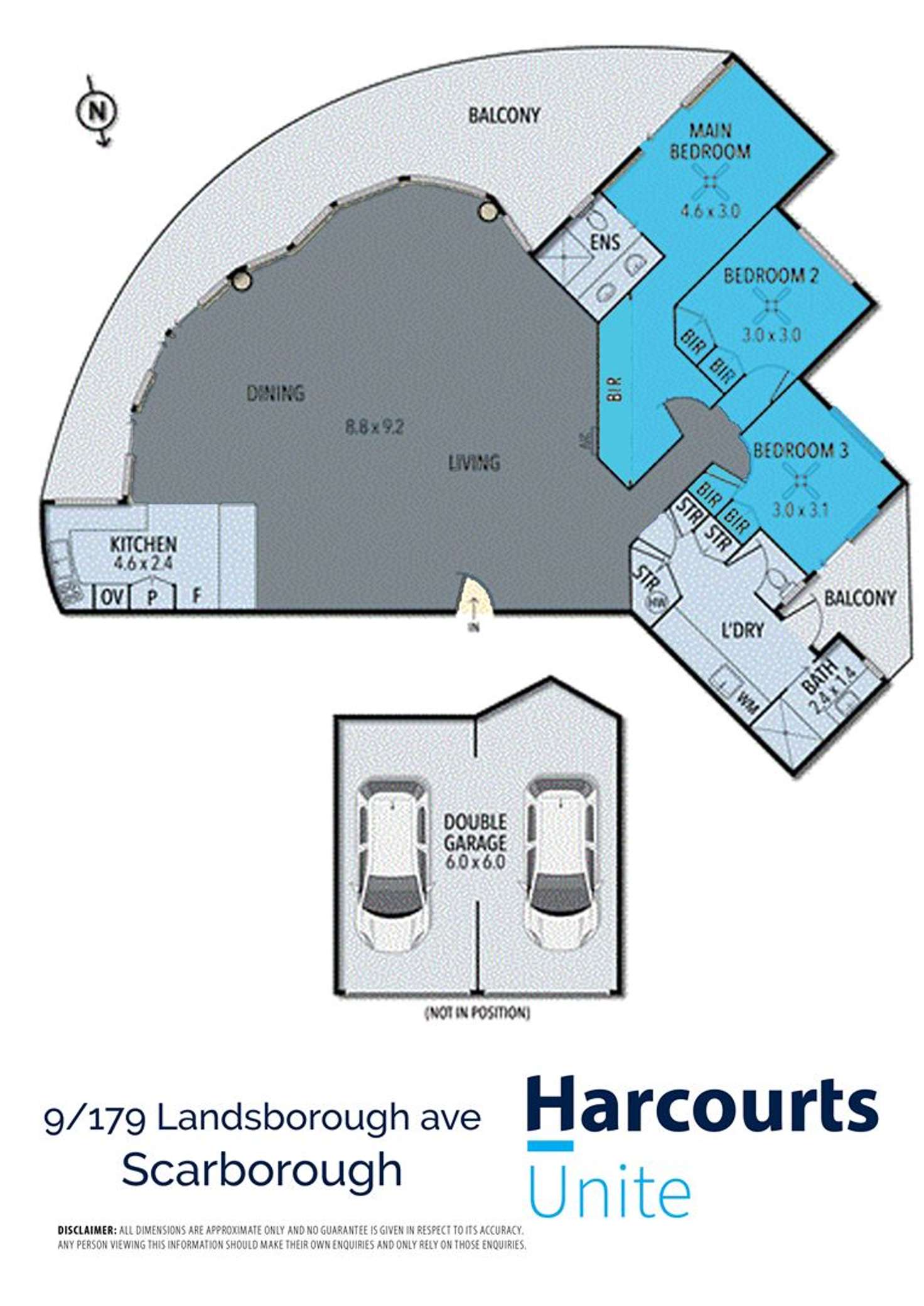 Floorplan of Homely unit listing, 9/179 Landsborough Avenue, Scarborough QLD 4020