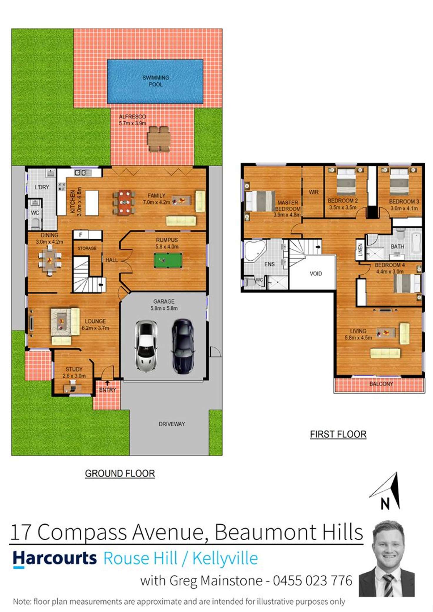 Floorplan of Homely house listing, 17 Compass Avenue, Beaumont Hills NSW 2155