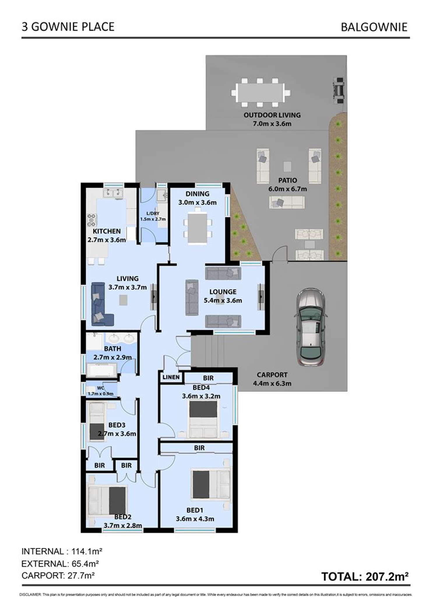 Floorplan of Homely house listing, 3 Gownie Place, Balgownie NSW 2519