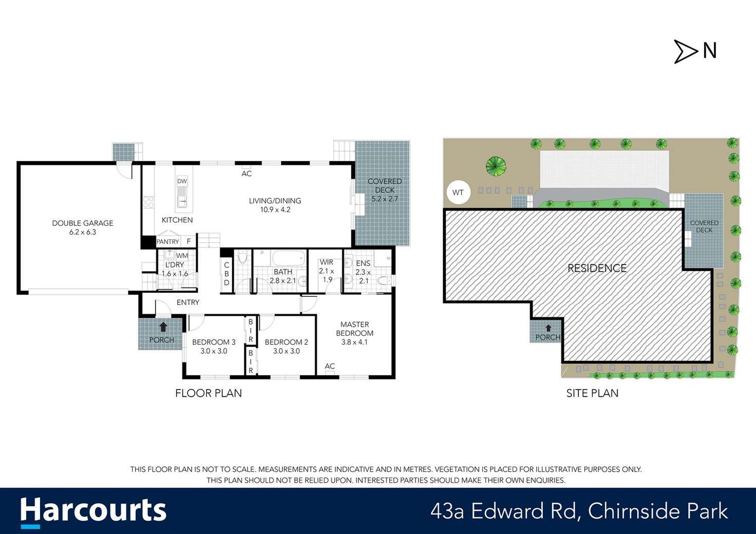 Floorplan of Homely unit listing, a/43 Edward Road, Chirnside Park VIC 3116