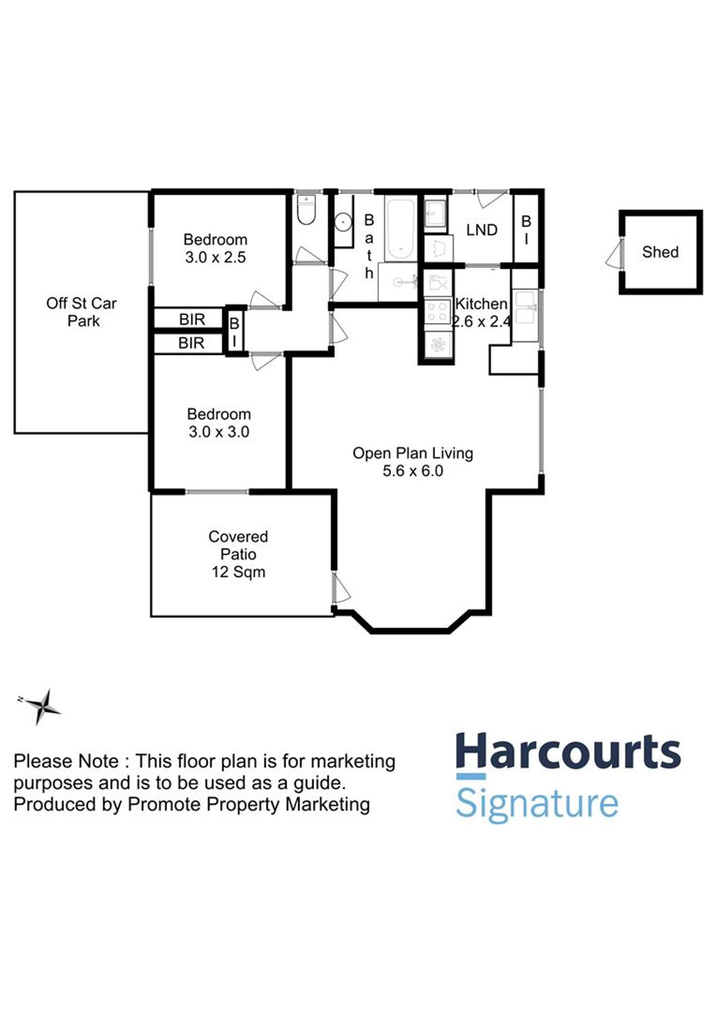 Floorplan of Homely villa listing, 2/90 Marys Hope Road, Rosetta TAS 7010