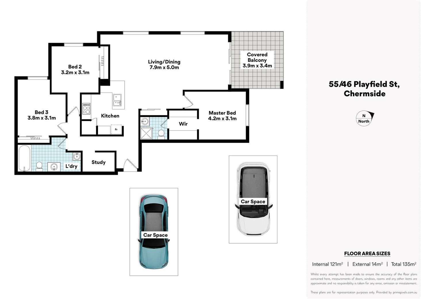 Floorplan of Homely unit listing, 55/46 Playfield Street, Chermside QLD 4032