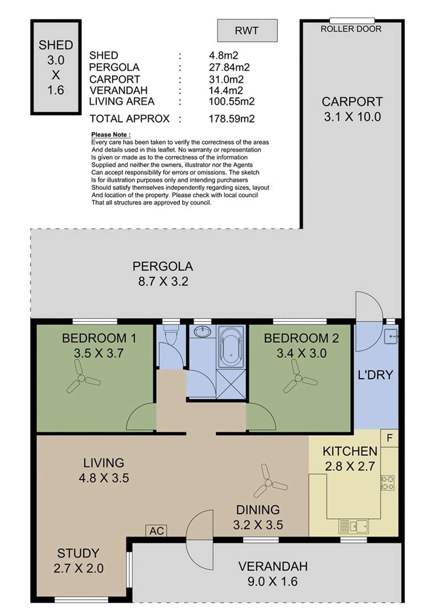 Floorplan of Homely house listing, 3/21 Hillman Drive, Nairne SA 5252