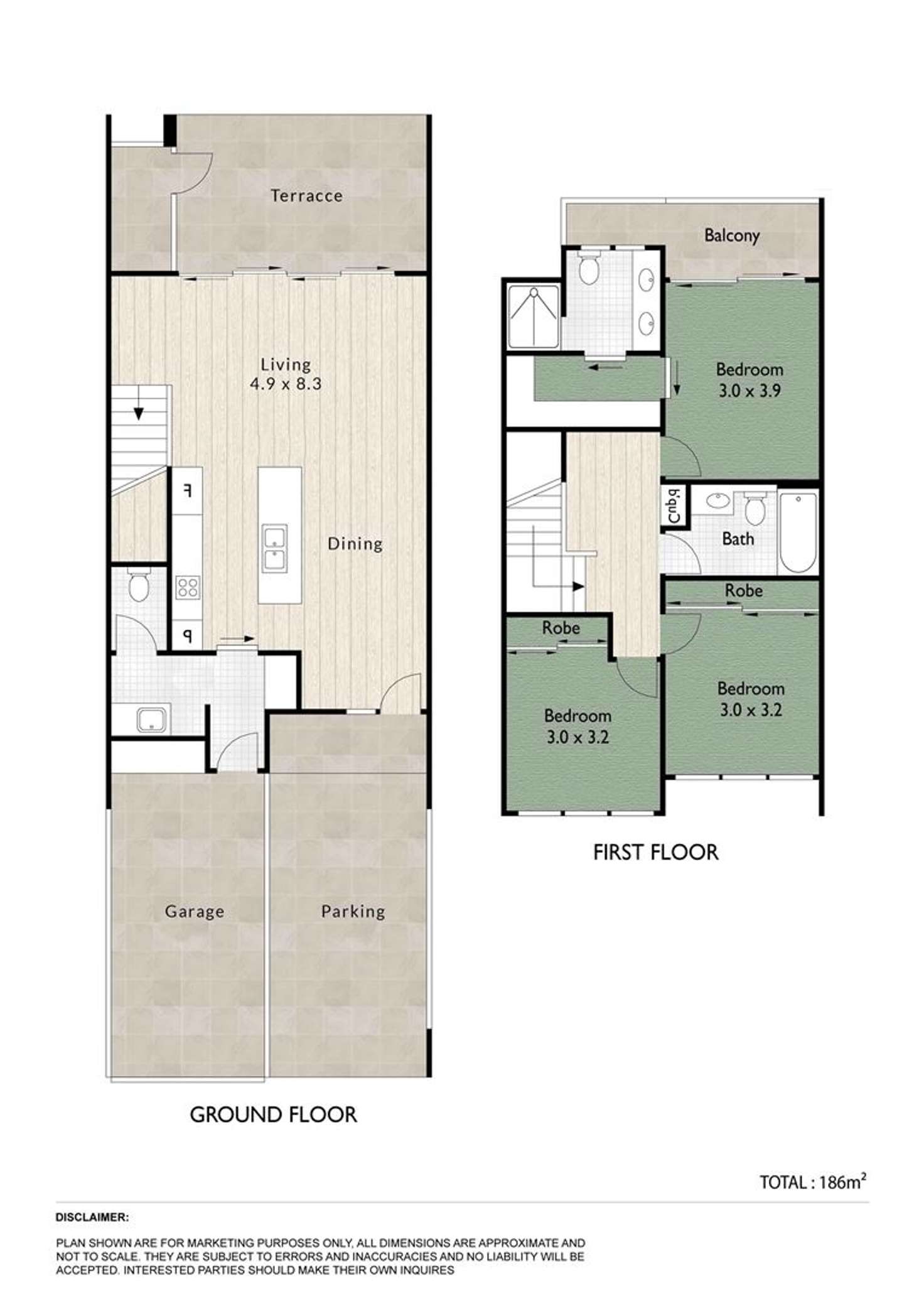 Floorplan of Homely townhouse listing, 12 Solomon Street, Banyo QLD 4014