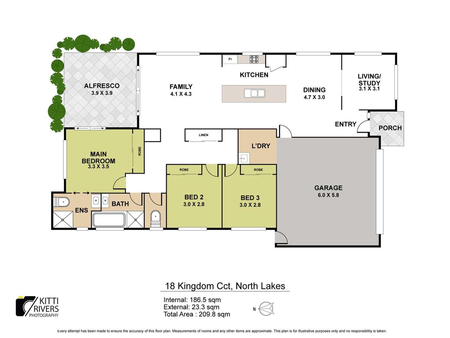 Floorplan of Homely house listing, 18 Kingdom Circuit, North Lakes QLD 4509