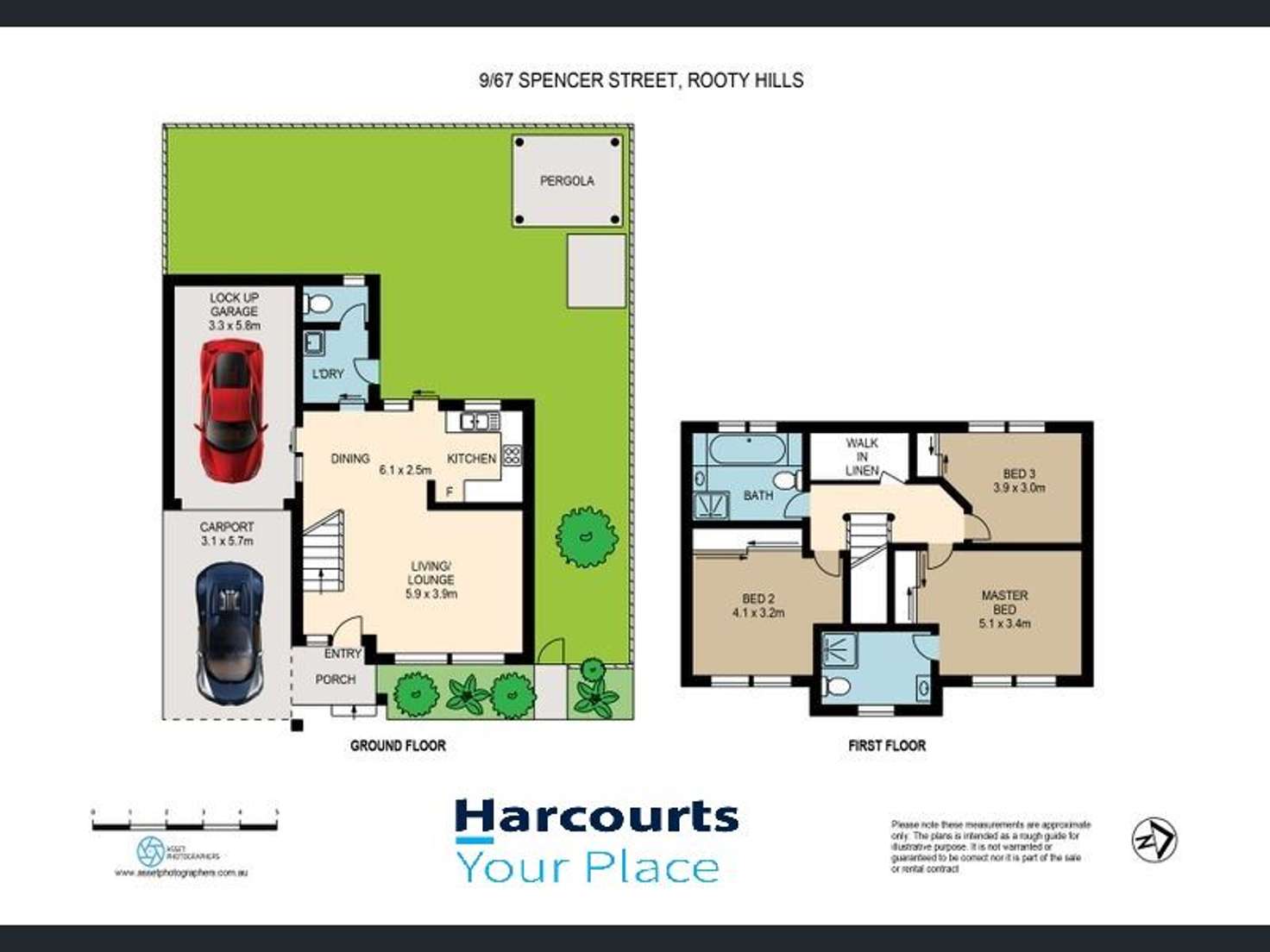 Floorplan of Homely townhouse listing, 9/67 Spencer Street, Rooty Hill NSW 2766