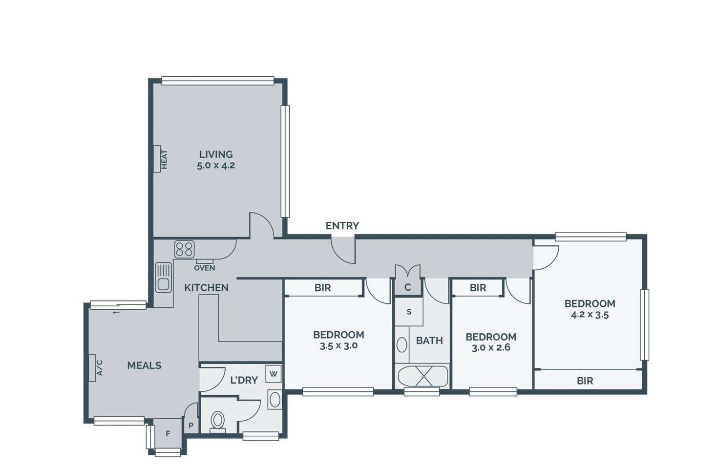 Floorplan of Homely house listing, 1 Borrie Street, Reservoir VIC 3073