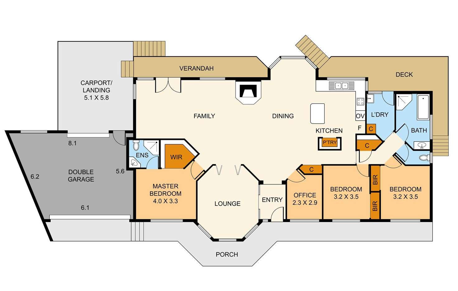 Floorplan of Homely house listing, 5 The Haven, Bayswater VIC 3153