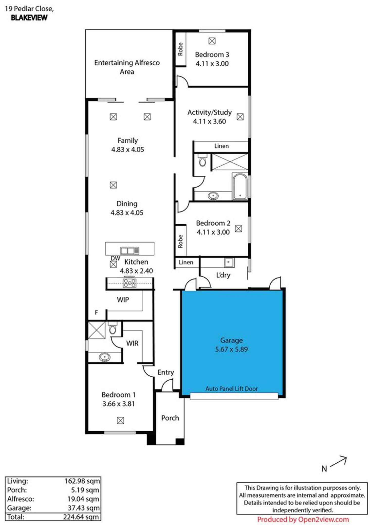 Floorplan of Homely house listing, 19 Pedlar Close, Blakeview SA 5114