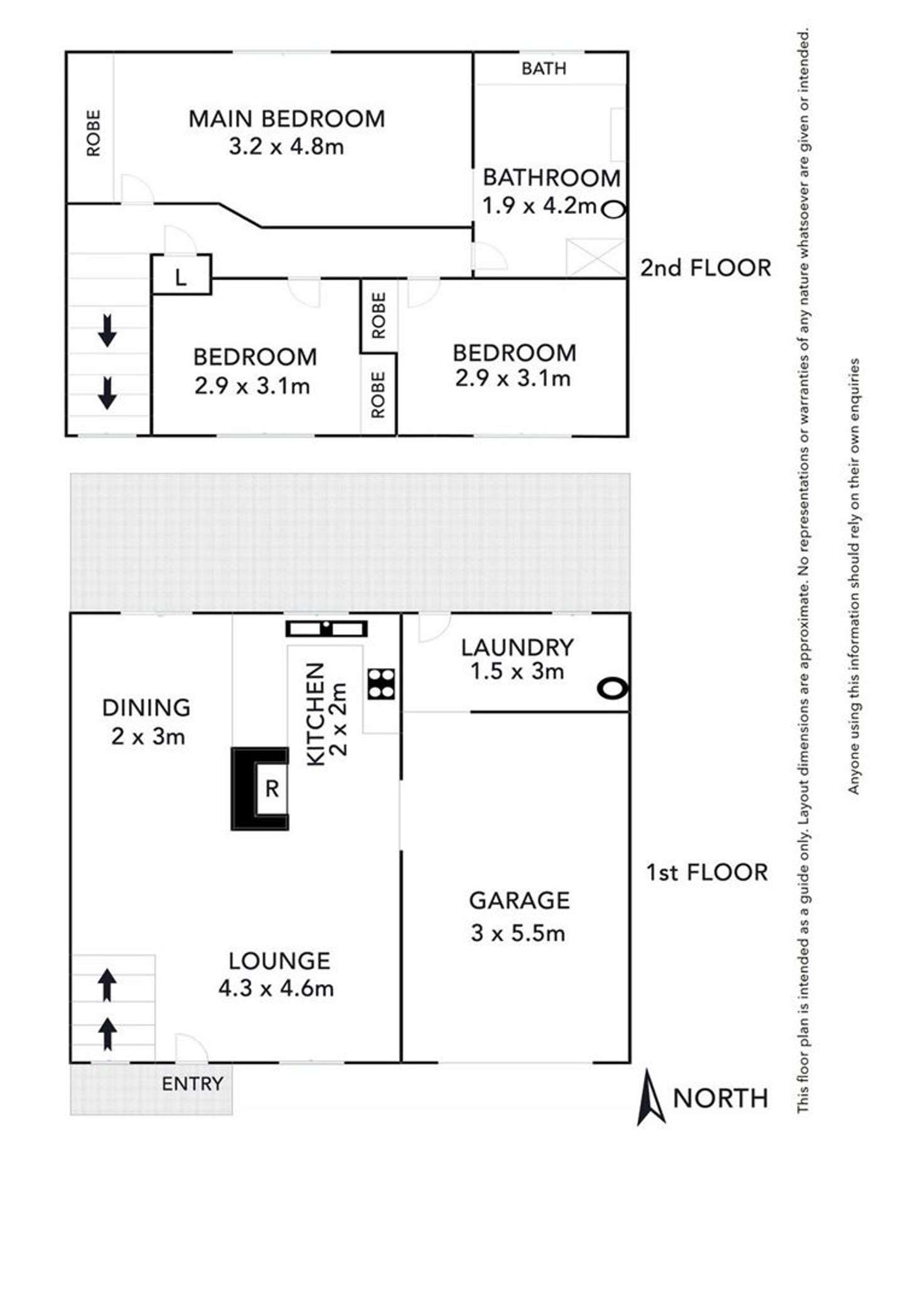 Floorplan of Homely townhouse listing, 2/11 Pierce Street, Mount Druitt NSW 2770