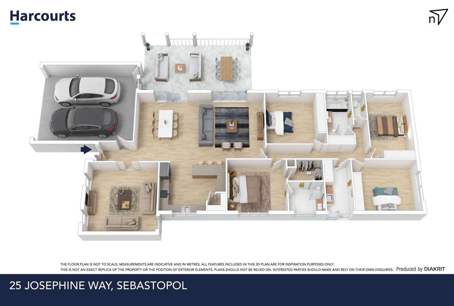 Floorplan of Homely house listing, 25 Josephine Way, Sebastopol VIC 3356
