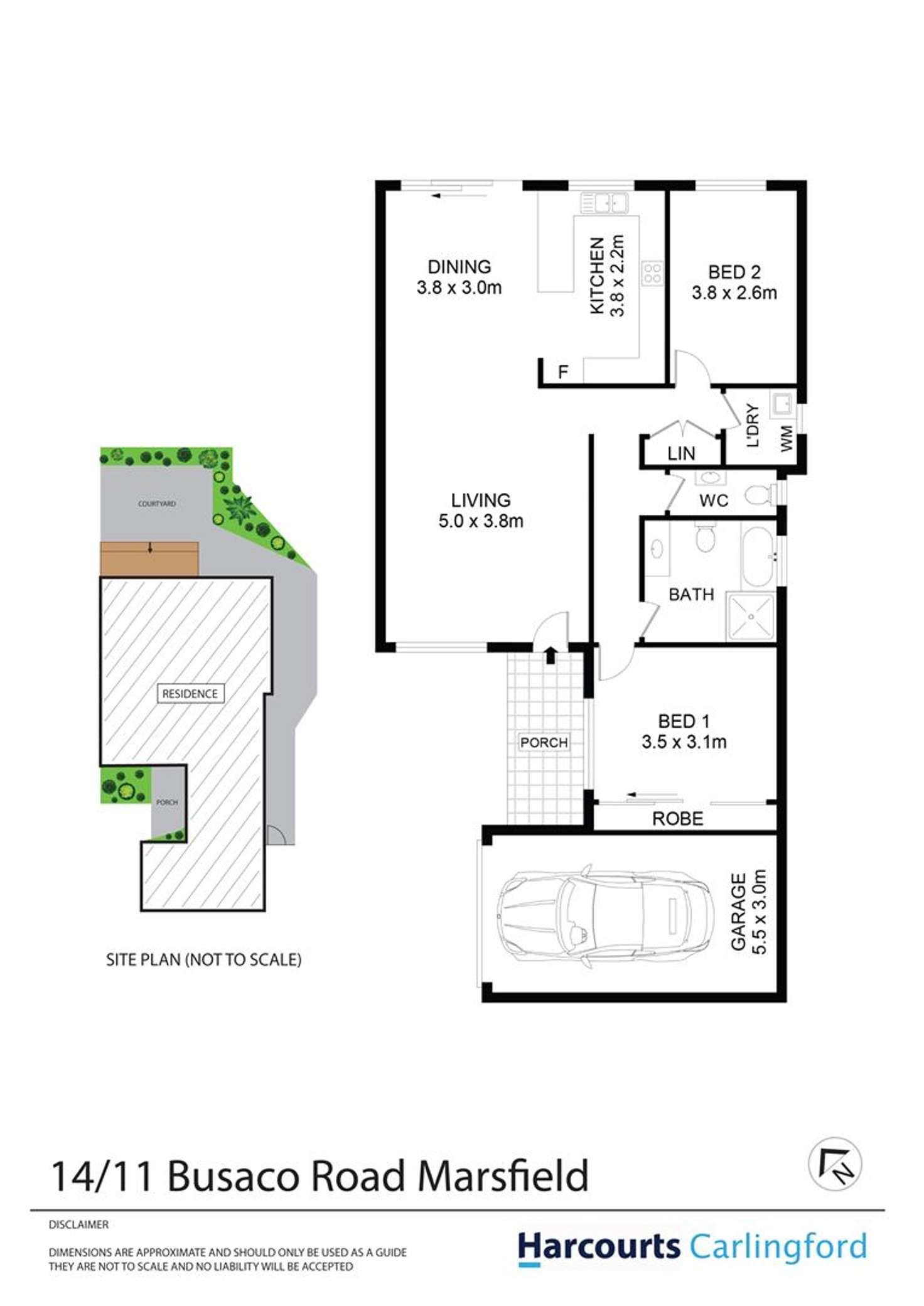 Floorplan of Homely villa listing, 14/11 Busaco Road, Marsfield NSW 2122