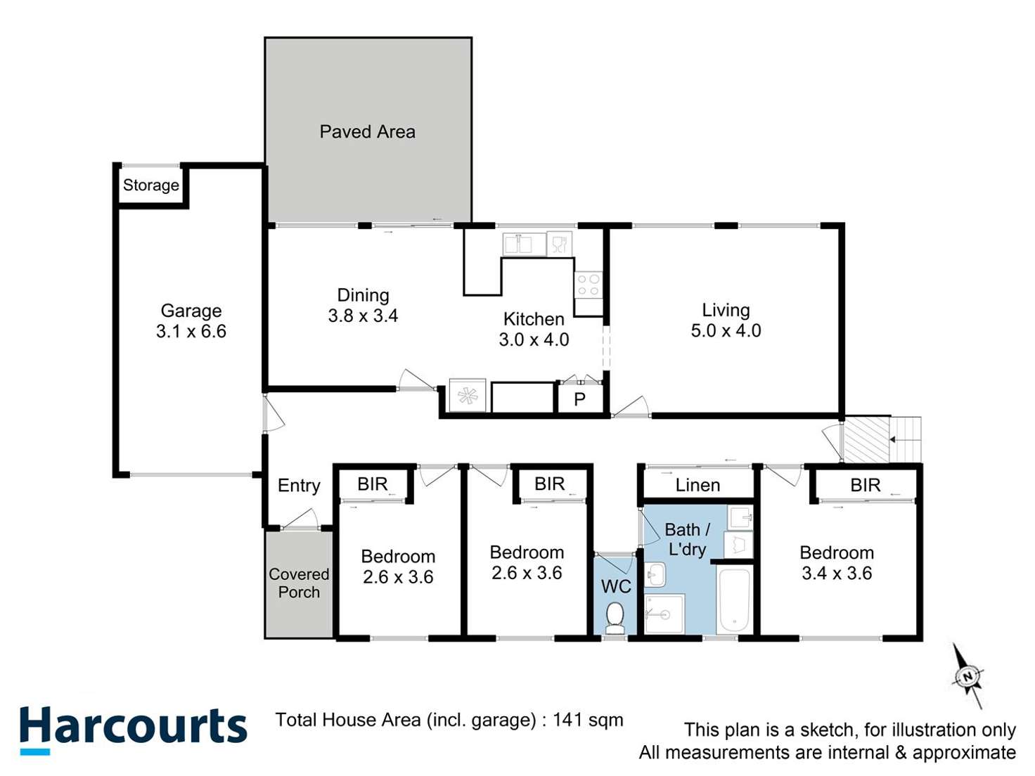 Floorplan of Homely unit listing, 2/14 Yarraman Drive, Kingston TAS 7050