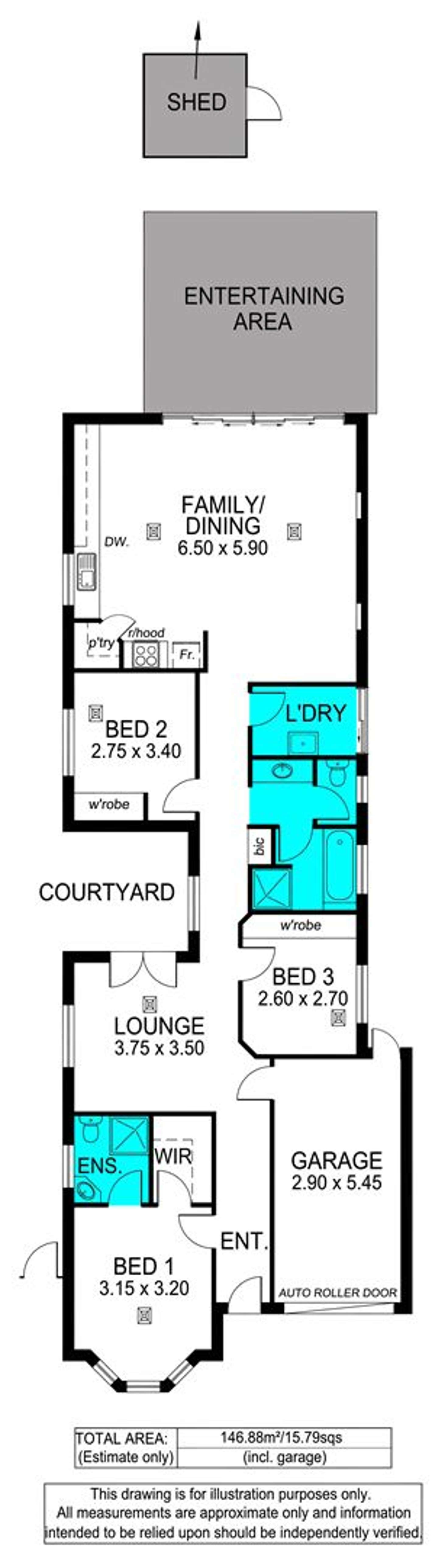 Floorplan of Homely house listing, 14a Second Street, Hallett Cove SA 5158