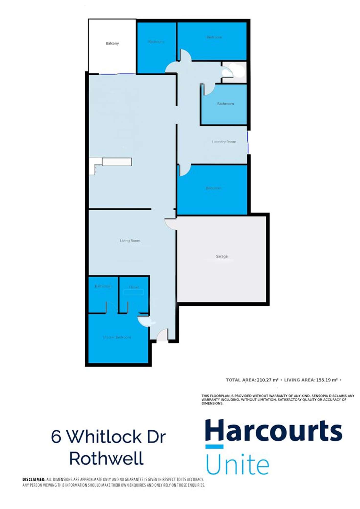 Floorplan of Homely house listing, 6 Whitlock Drive, Rothwell QLD 4022