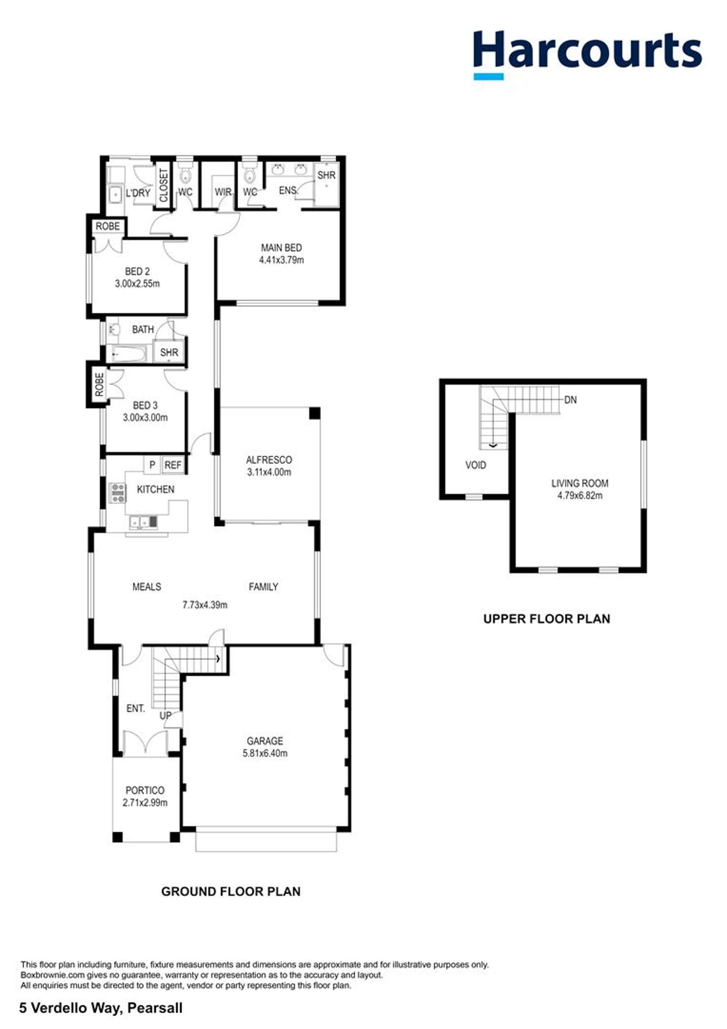 Floorplan of Homely house listing, 5 Verdello Way, Pearsall WA 6065
