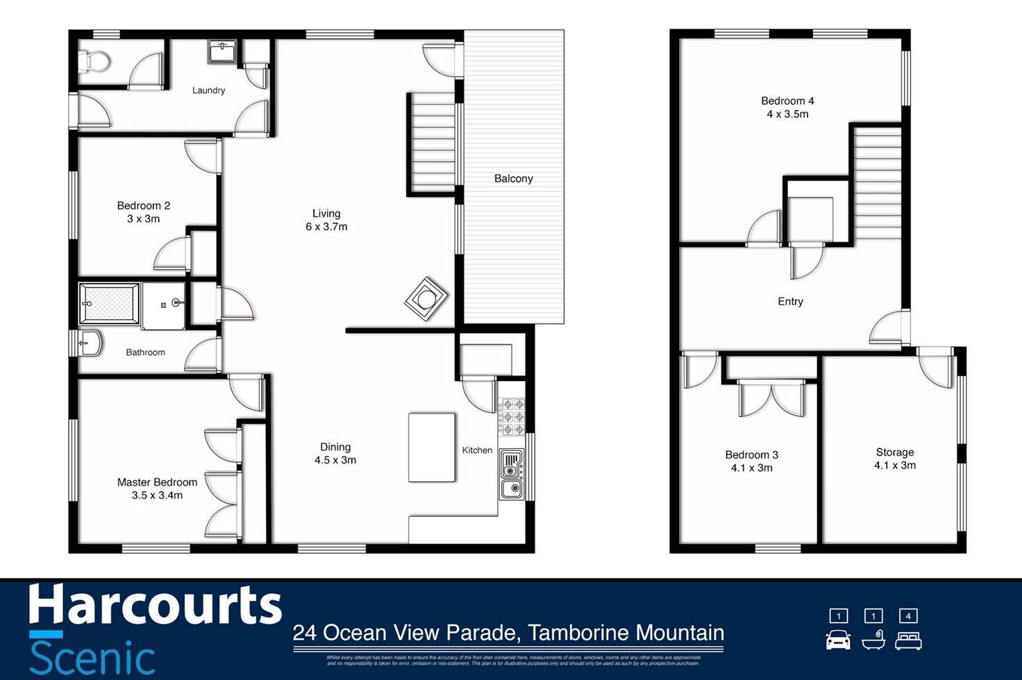 Floorplan of Homely house listing, 24 Ocean View Parade, Tamborine Mountain QLD 4272