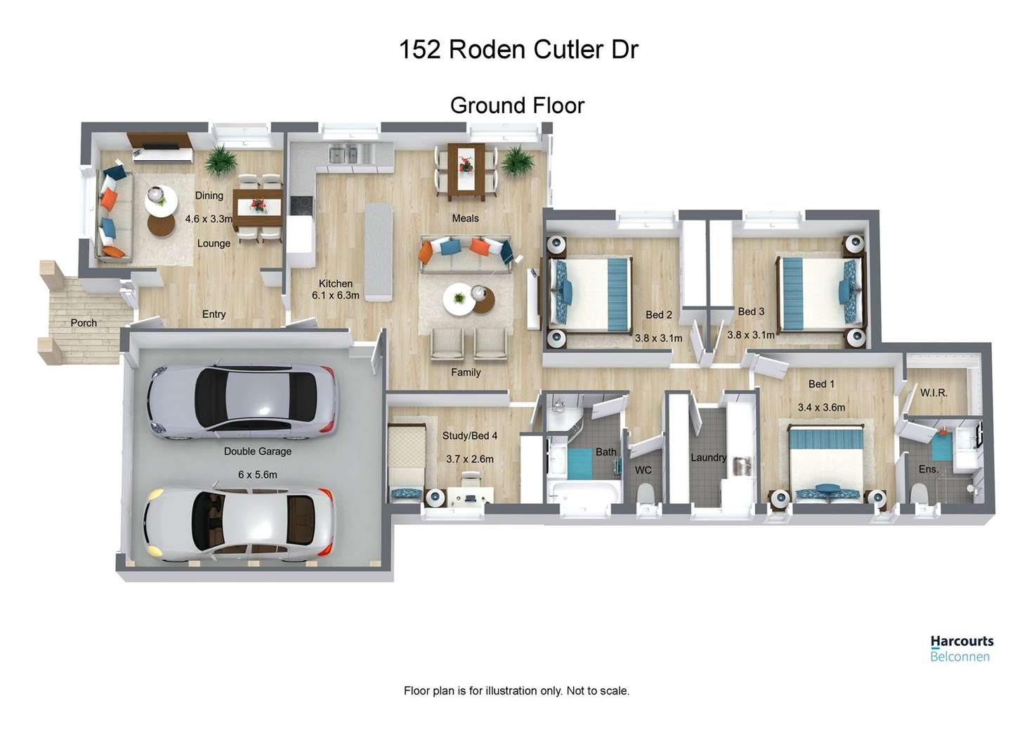 Floorplan of Homely house listing, 152 Roden Cutler Drive, Bonner ACT 2914