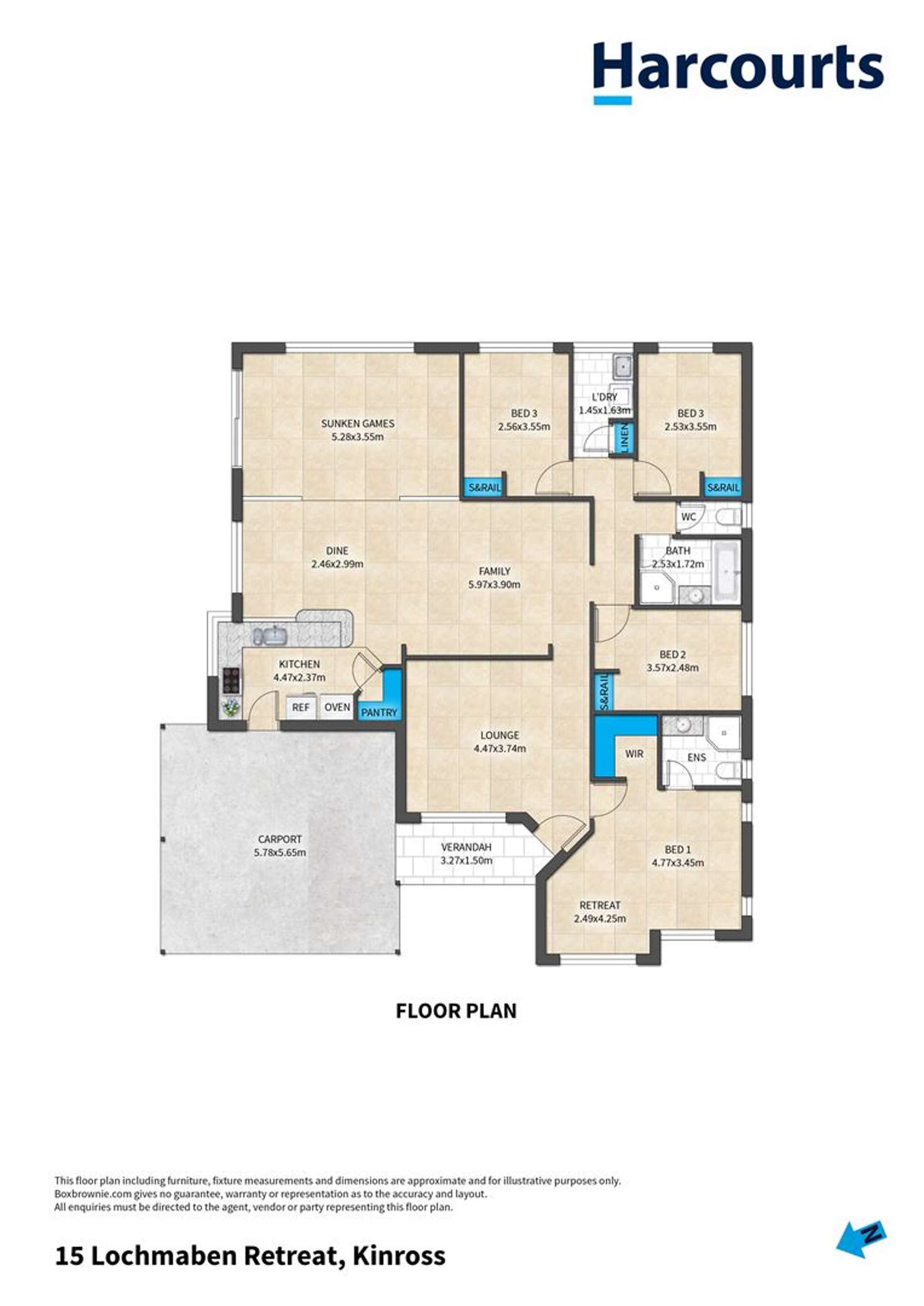 Floorplan of Homely house listing, 15 Lochmaben Retreat, Kinross WA 6028
