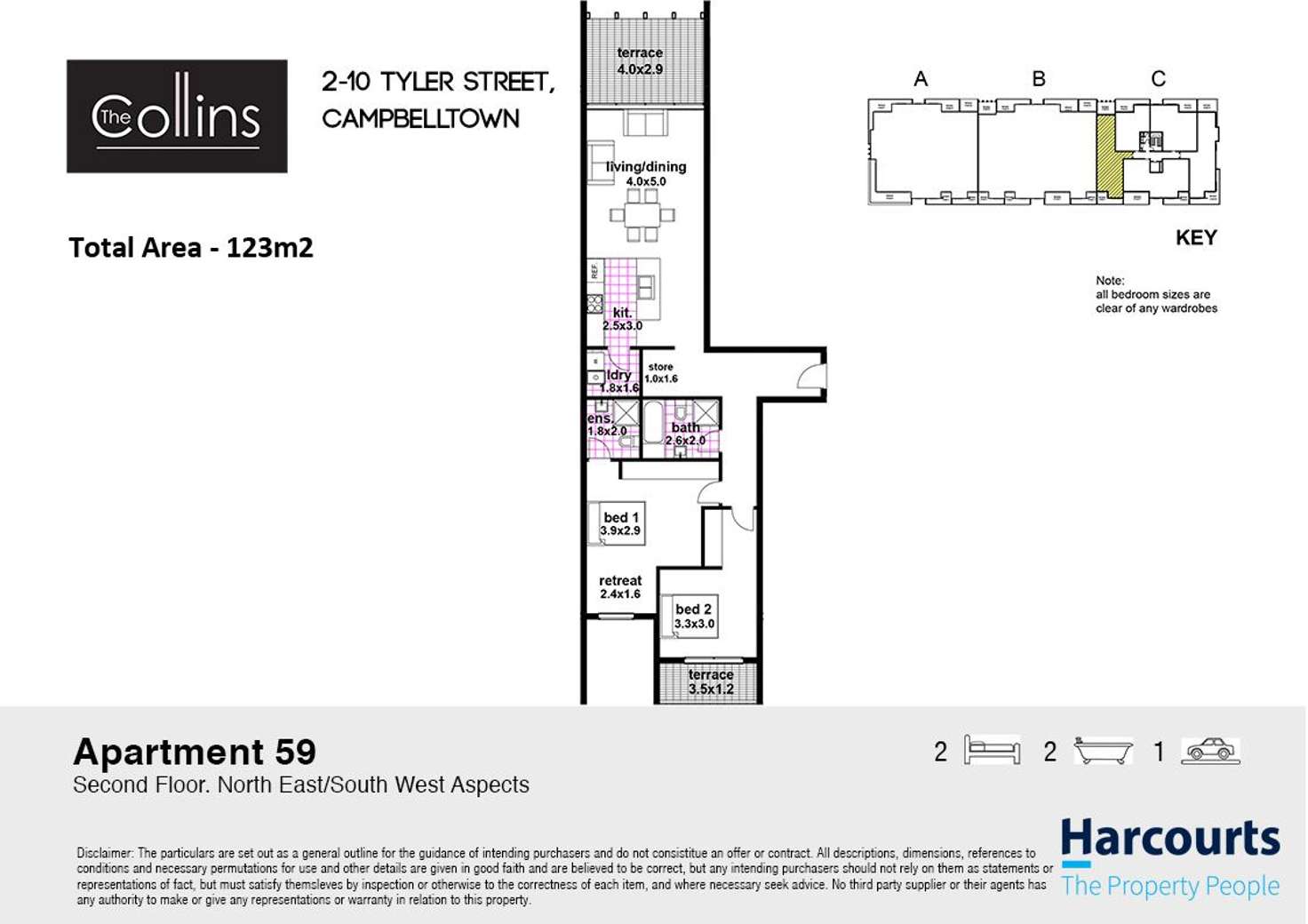 Floorplan of Homely unit listing, 59/2-10 Tyler Street, Campbelltown NSW 2560