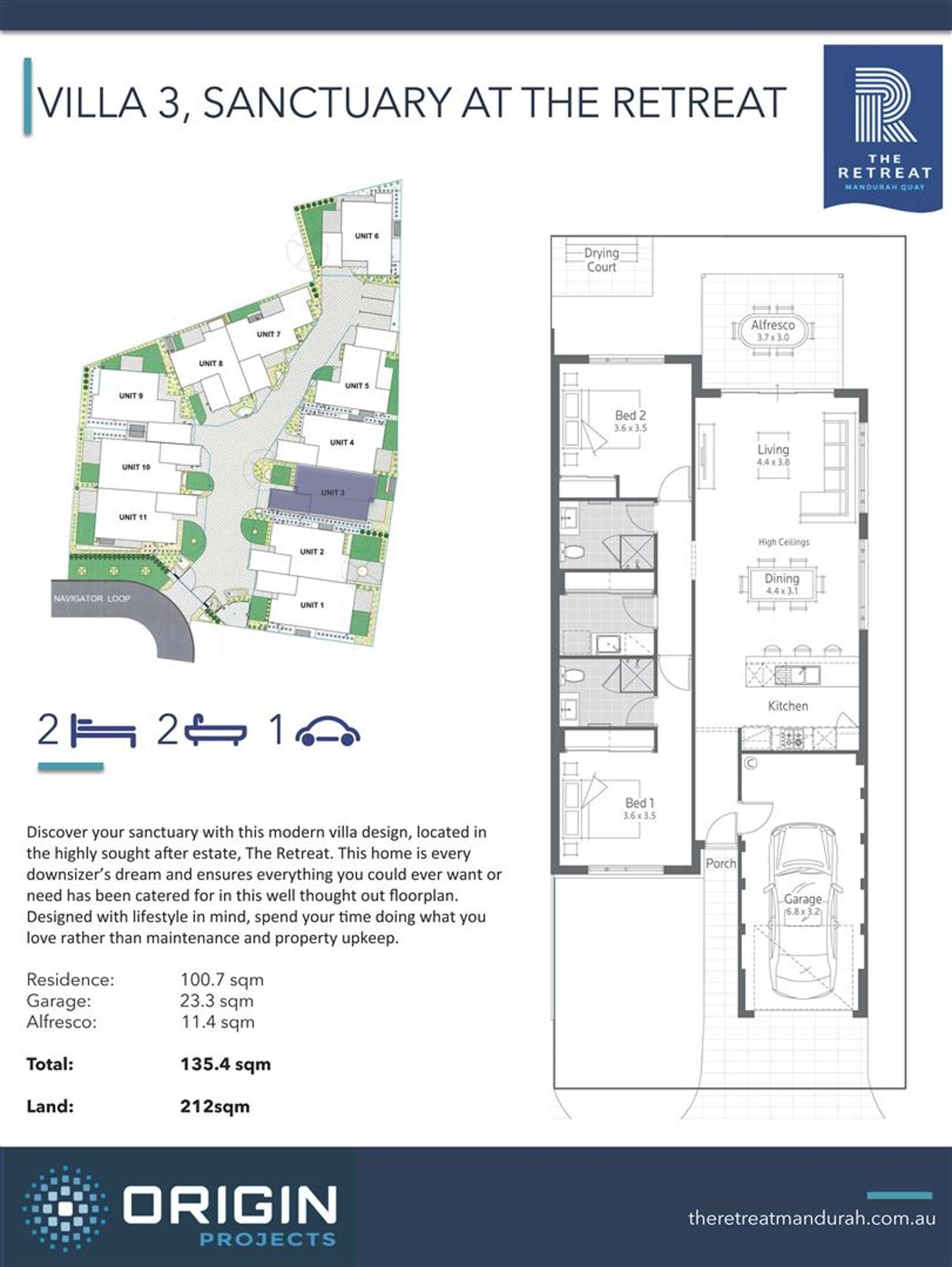 Floorplan of Homely villa listing, 3/46 Navigator Loop, Erskine WA 6210