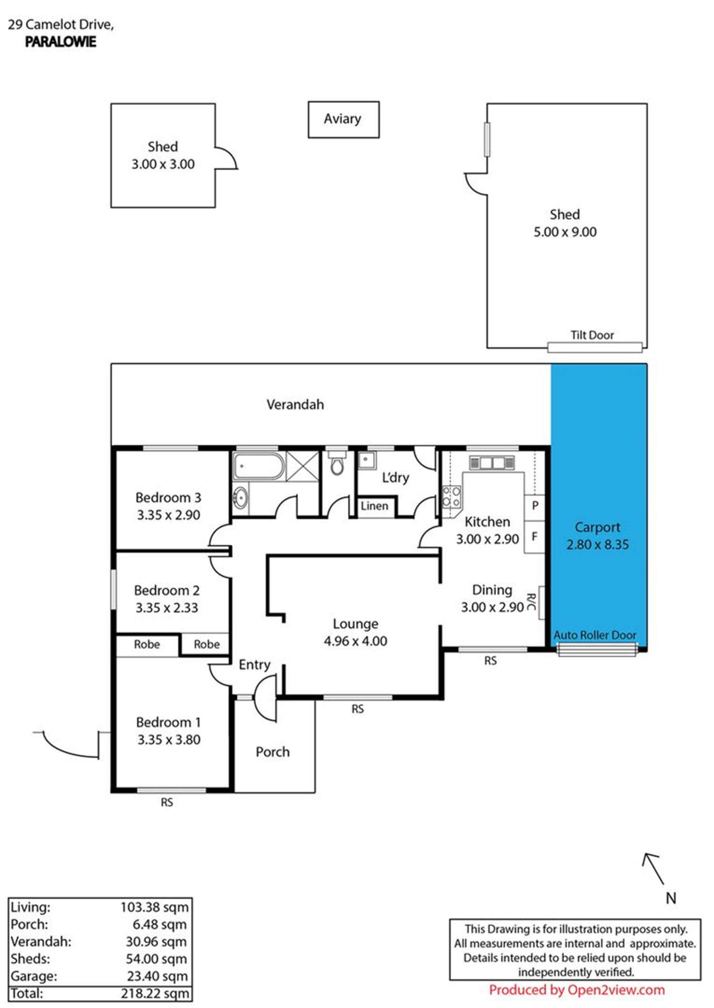 Floorplan of Homely house listing, 29 Camelot Drive, Paralowie SA 5108