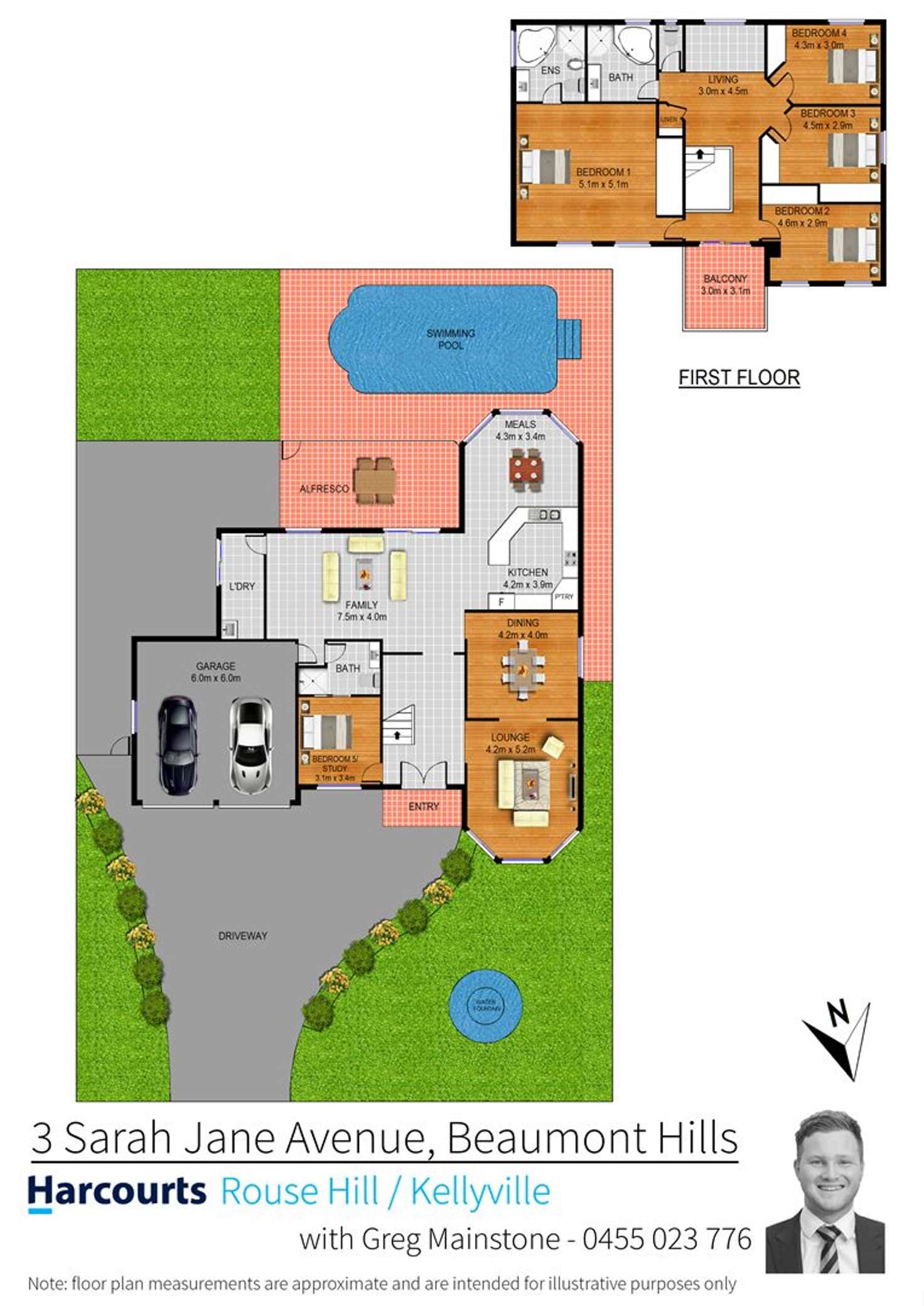 Floorplan of Homely house listing, 3 Sarah Jane Avenue, Beaumont Hills NSW 2155